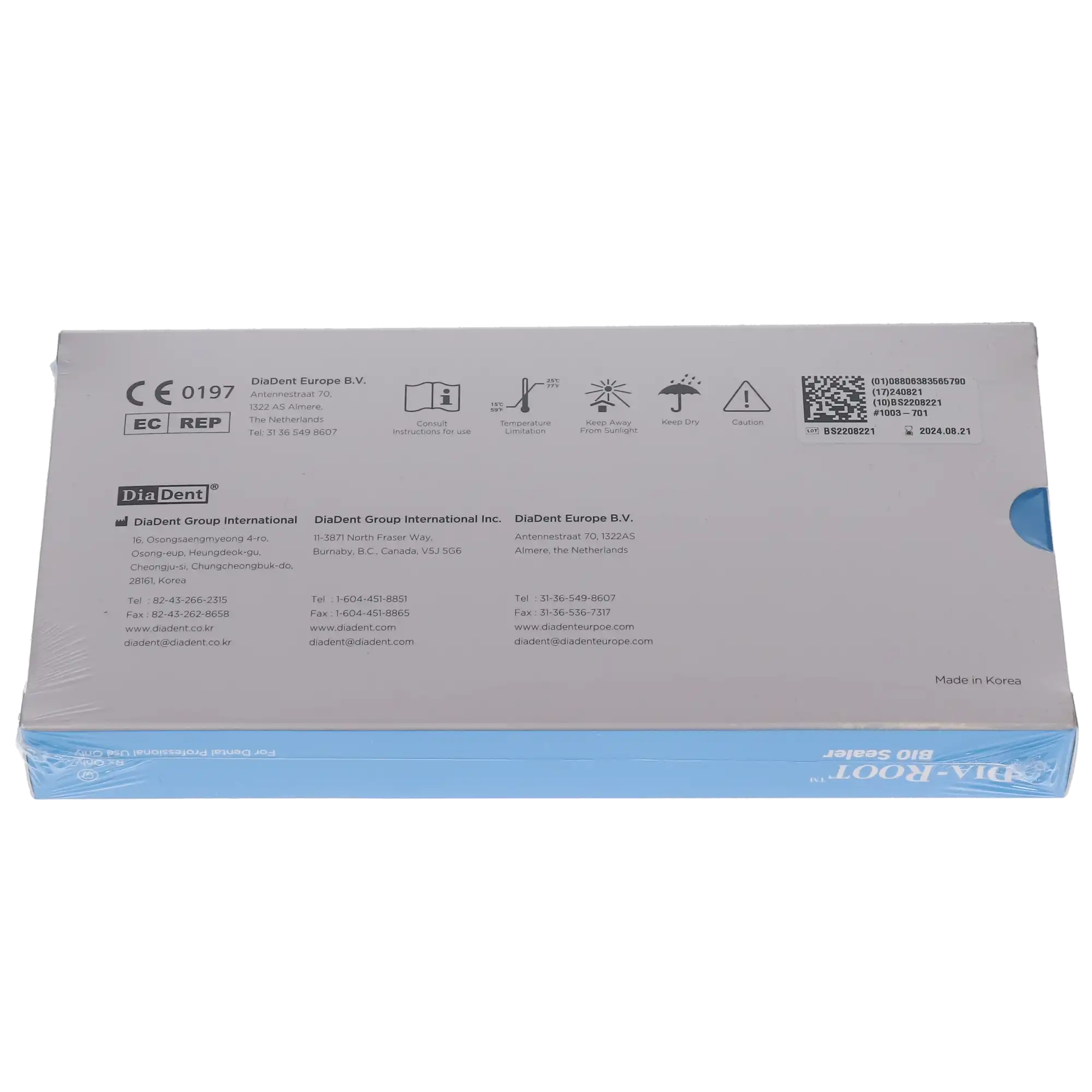 Dia-Root Bio Sealer Bioceramic Calcium Silicate MTA Root Canal Sealer, Regular Kit, 2g Syringe, 20 Tips, 1003-701 thumbnail 14