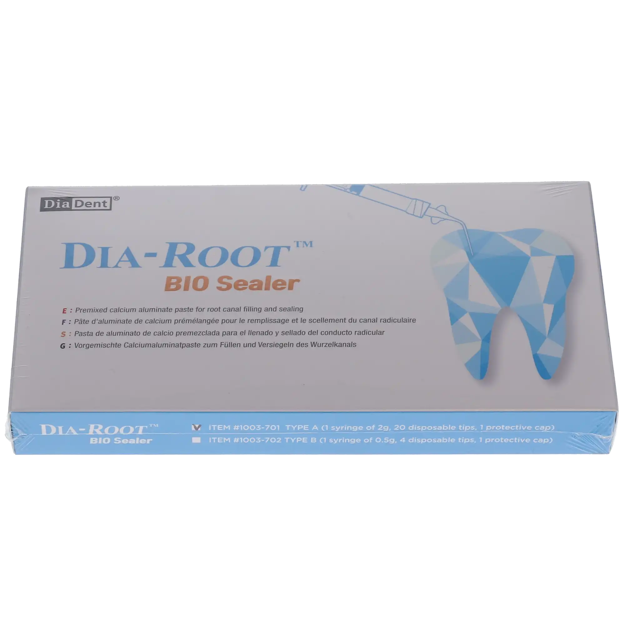 Dia-Root Bio Sealer Bioceramic Calcium Silicate MTA Root Canal Sealer, Regular Kit, 2g Syringe, 20 Tips, 1003-701 thumbnail 15