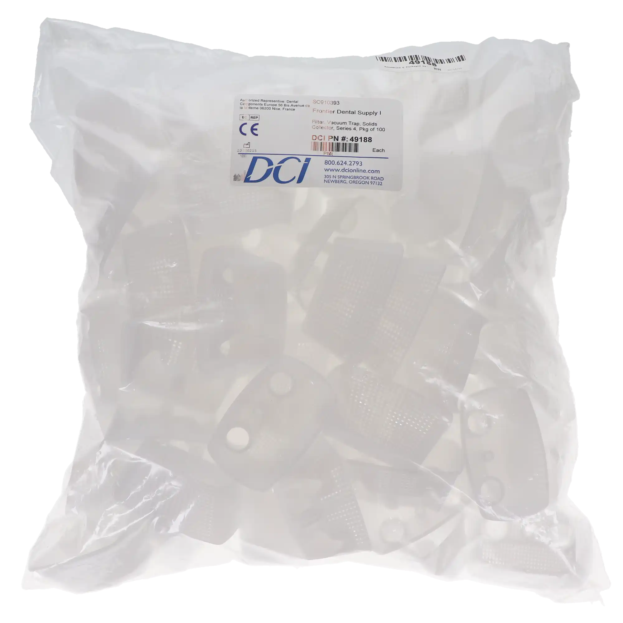 DCI International Series 4 Vacuum Trap Solids Collector Filters, 100/Pk, 49188 thumbnail 6