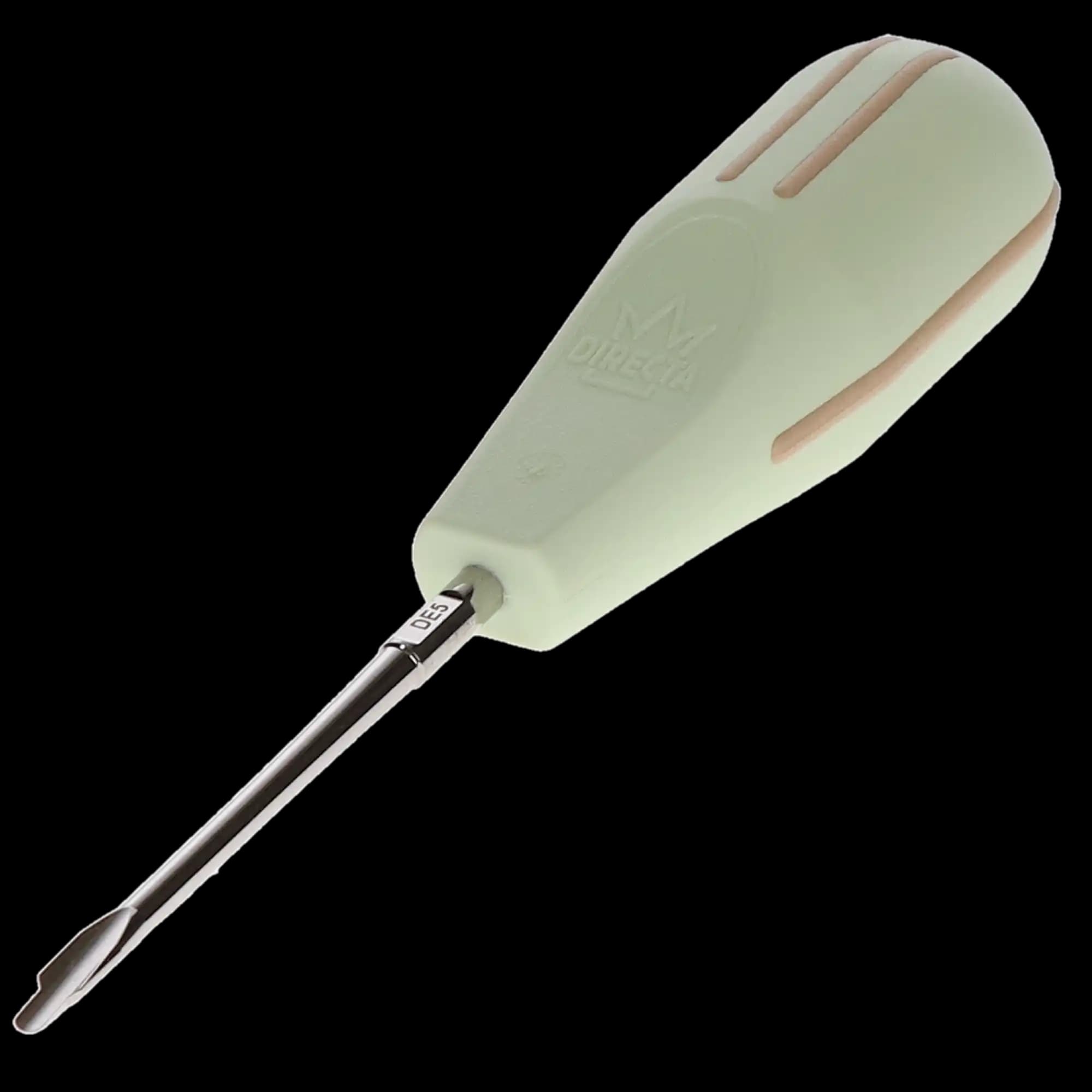 Directa Luxator Dual Edge Periotome, 5mm/3mm Straight Blade, Brown/Aqua Handle, 1/Pk, DE5, 506357 thumbnail 2