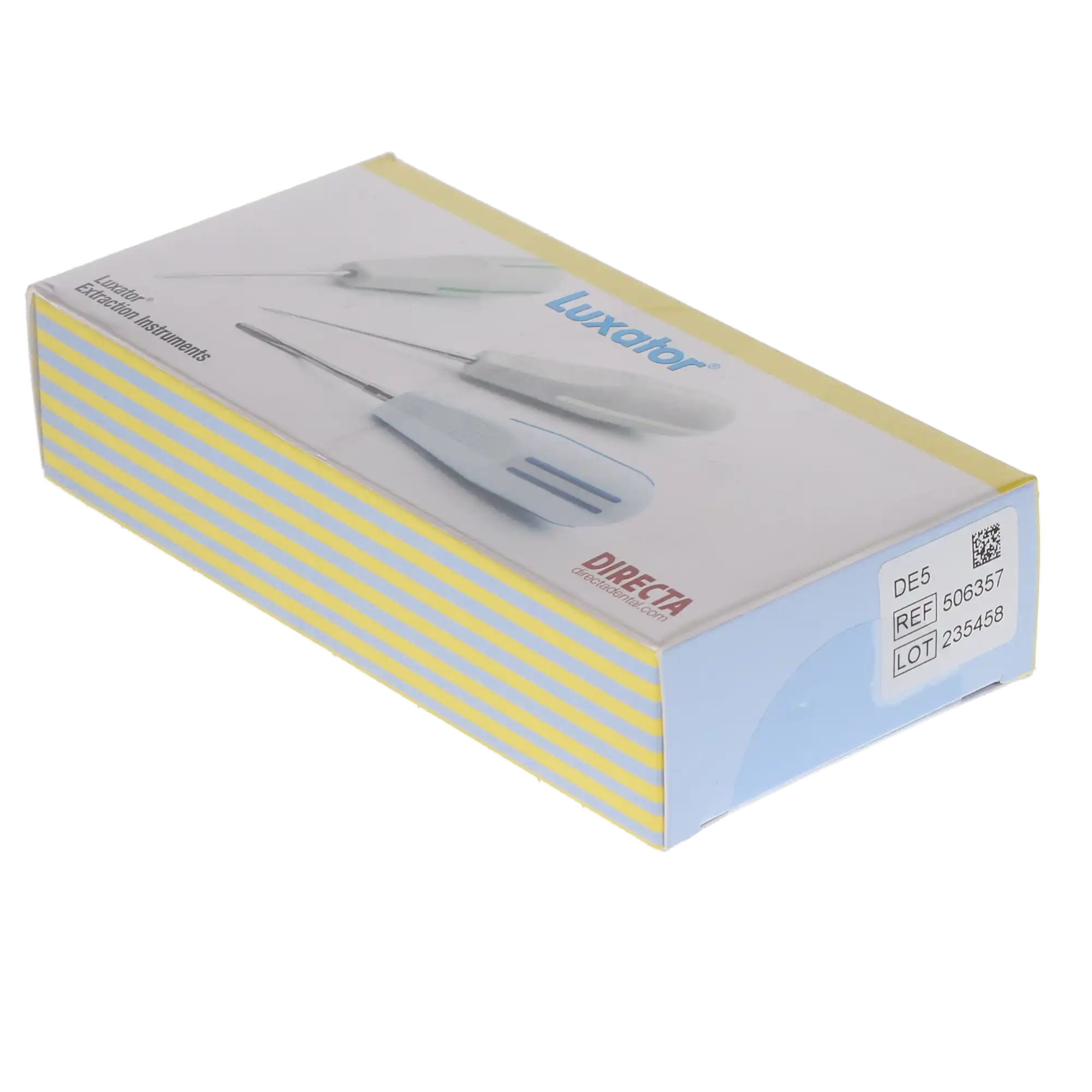 Directa Luxator Dual Edge Periotome, 5mm/3mm Straight Blade, Brown/Aqua Handle, 1/Pk, DE5, 506357 thumbnail 4