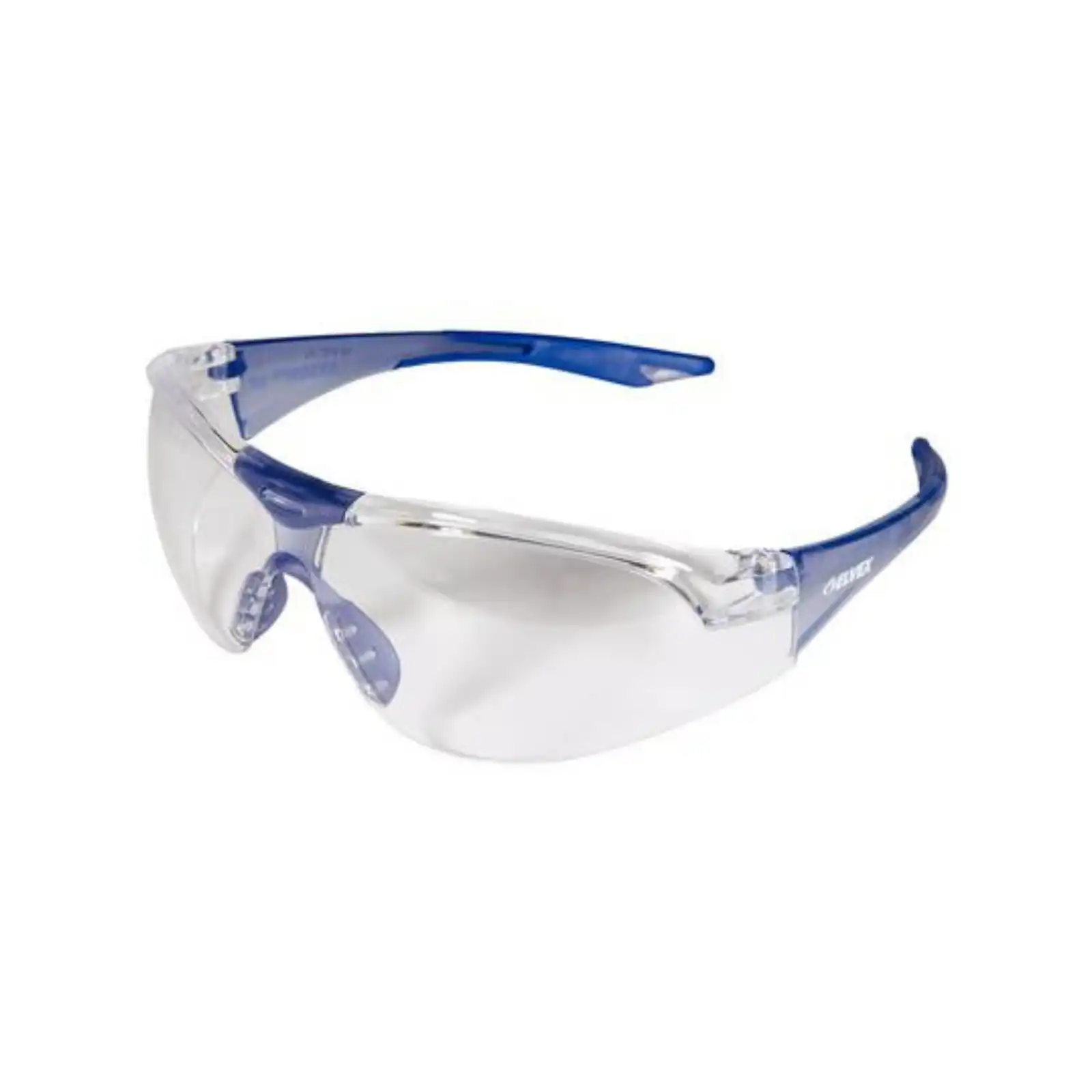 Hager Avions Protective Eyewear, Slim Fit Wrap-Around, Blue Frame, Clear Lens, Anti-Fog/Anti-Scratch, 100921 thumbnail 9