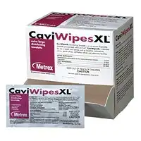 CaviWipes XL Disinfecting Towelettes, 9" x 12", Individually Wrapped, 50/Box thumbnail 8