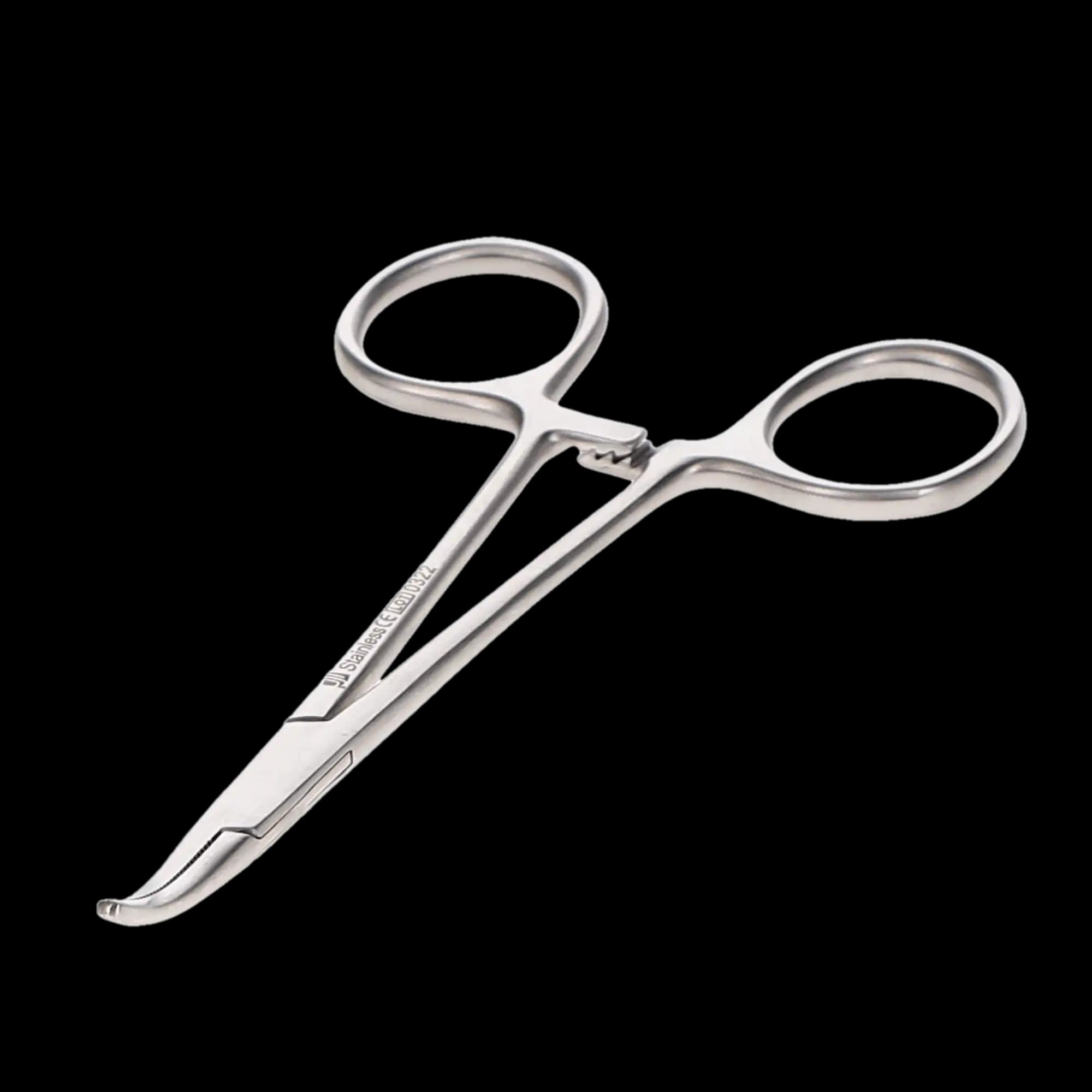 J&J Instruments Halstead Mosquito Hemostatic Forceps, 5" Curved, 24-1055 thumbnail 2