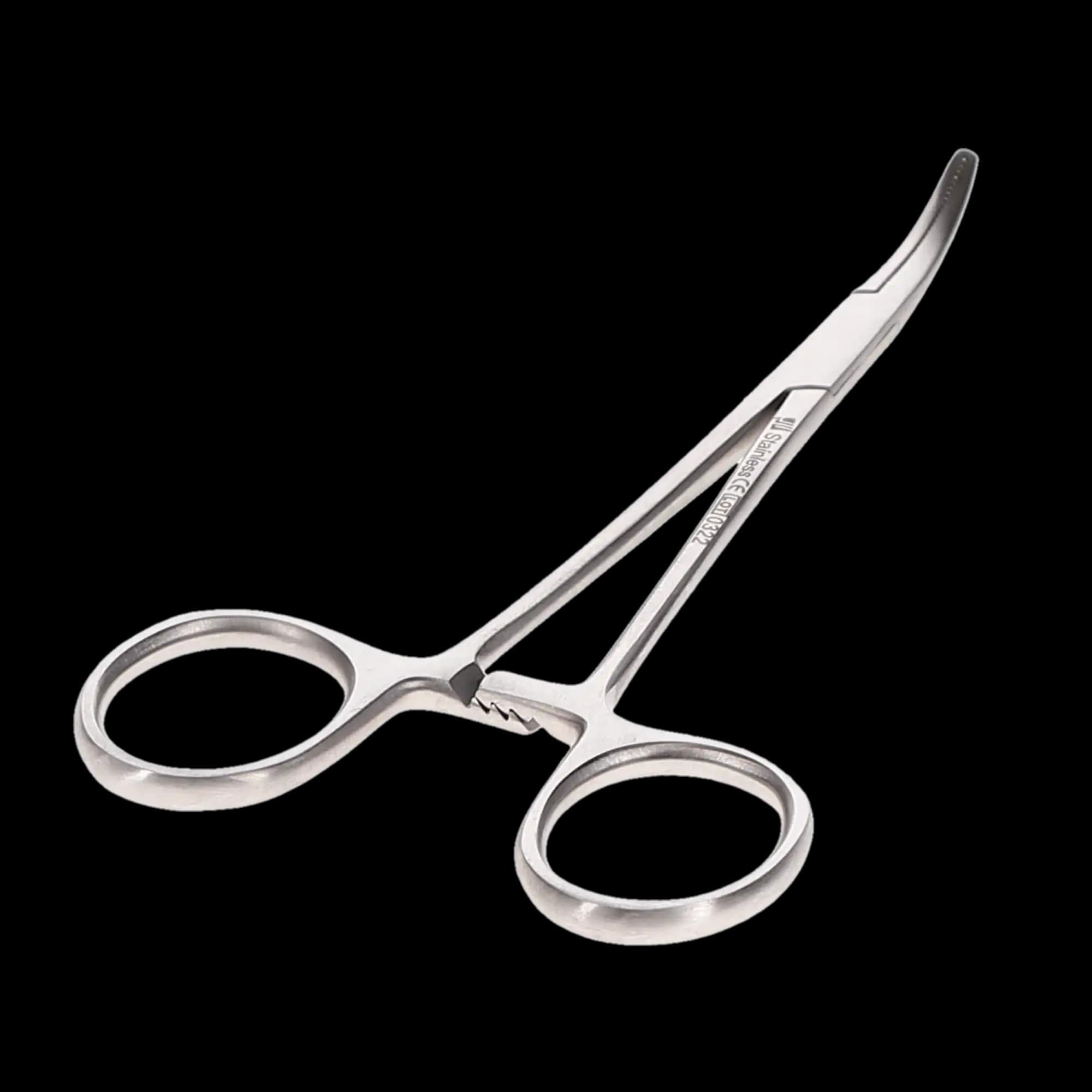 J&J Instruments Halstead Mosquito Hemostatic Forceps, 5" Curved, 24-1055 thumbnail 3