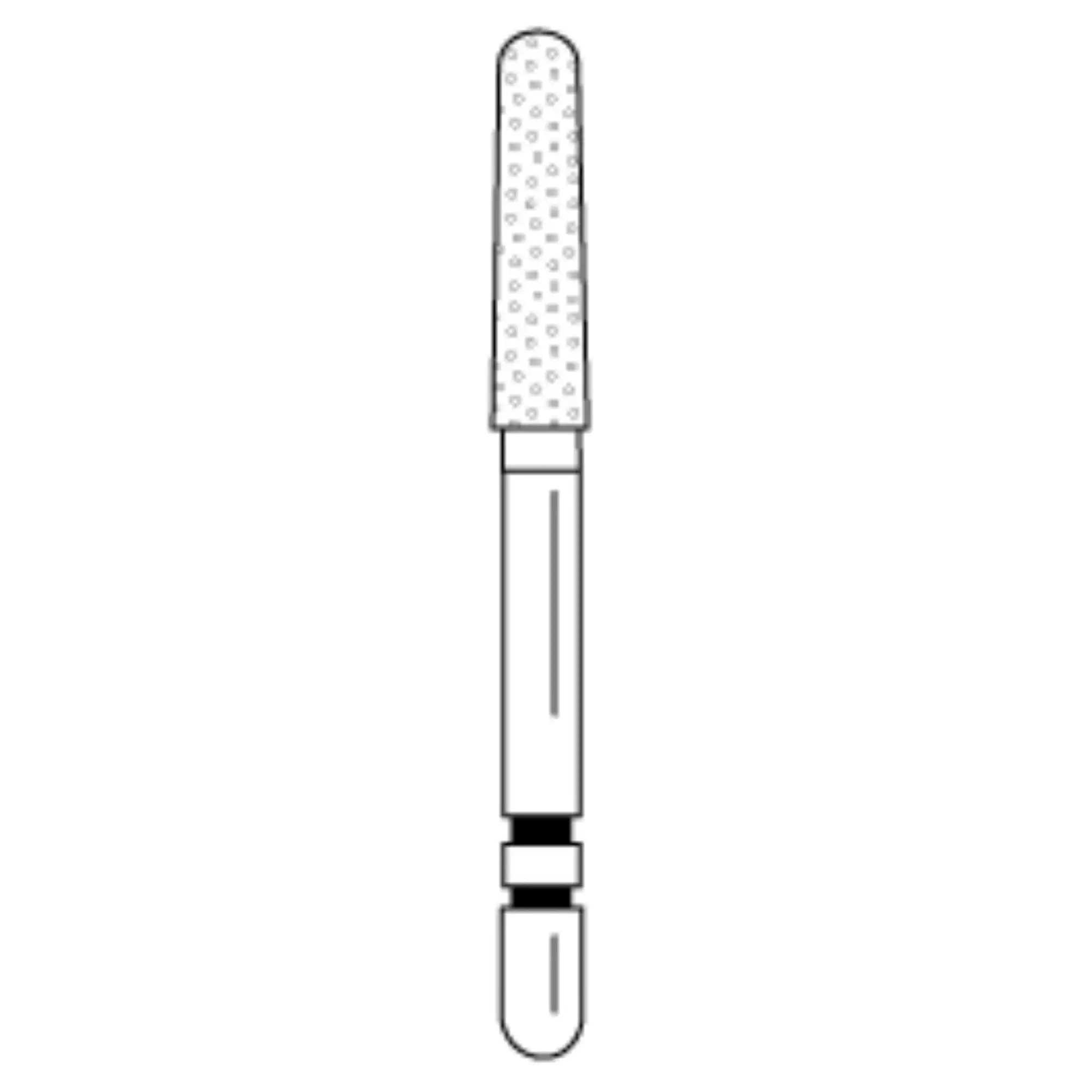 Two Striper Diamond Bur, FG, Round-End Taper, 784.8, Fine, Red, 2.0 mm Major/1.6 mm Minor, 5/Pk, 2015440 thumbnail 2