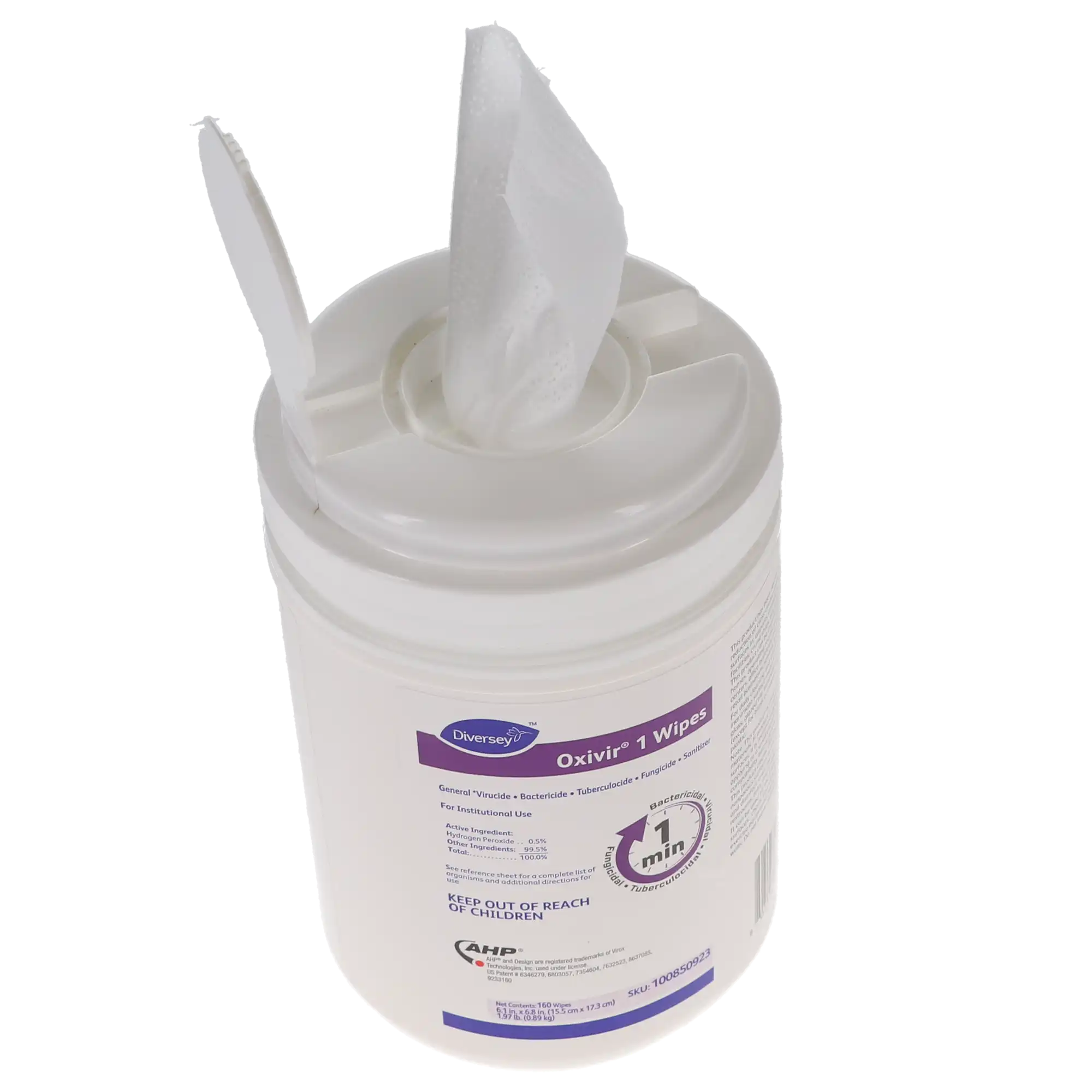 Diversey Oxivir 1 Surface Disinfection Wipes, 160 Wipes/Can thumbnail 4