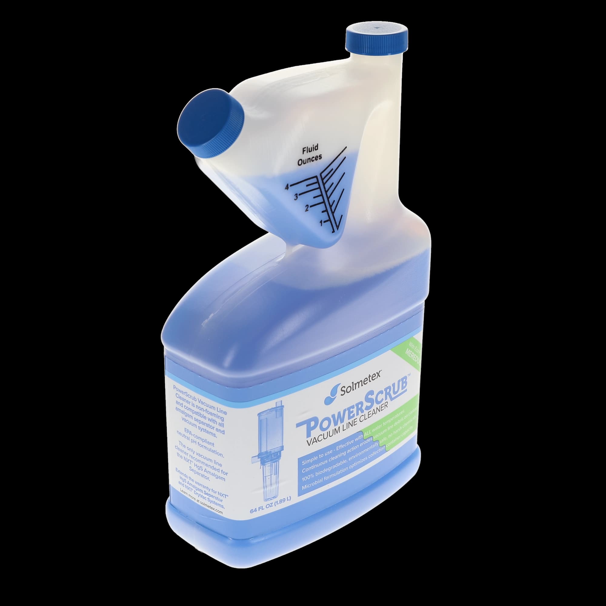 Solmetex PowerScrub Vacuum Line Cleaner Case Kit, 64 oz x 4/Case, PCS-VLCK thumbnail 8