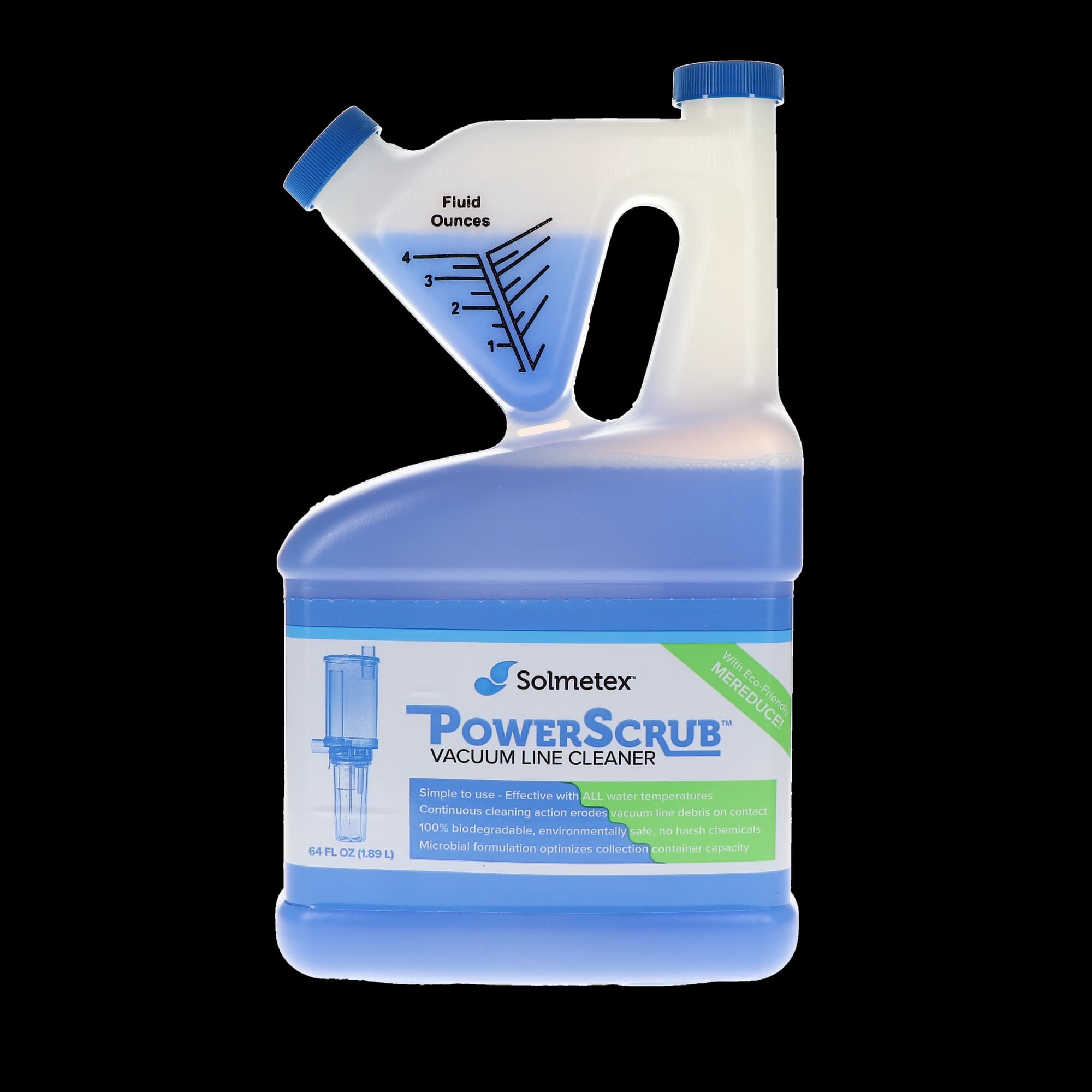 Solmetex PowerScrub Vacuum Line Cleaner Case Kit, 64 oz x 4/Case, PCS-VLCK thumbnail 7