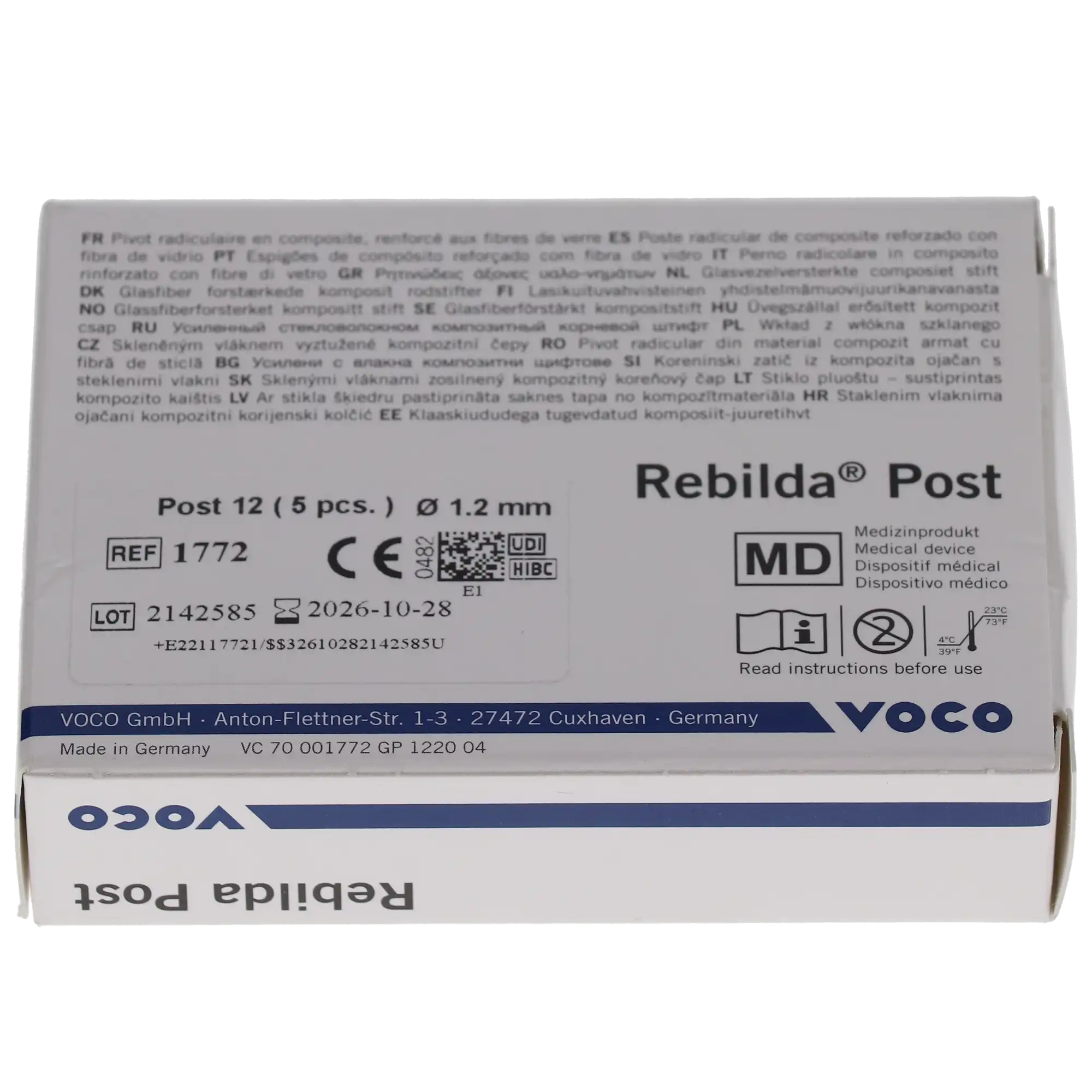 Rebilda® Post System Fiber-Reinforced Endodontic Posts, Size 12 (1.2 mm), White, 5/Pk, 1772 thumbnail 9