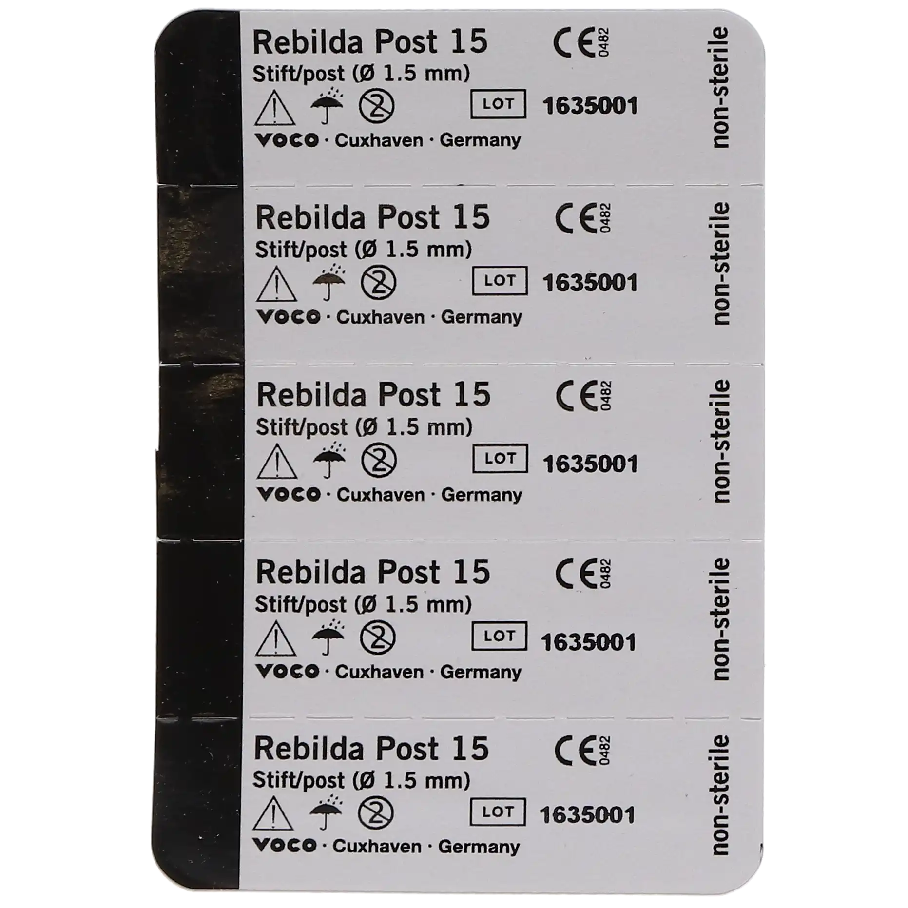Rebilda® Post System Fiber-Reinforced Endodontic Post, Size 15, 1.5 mm, White, 5/Pk, 1773 thumbnail 8