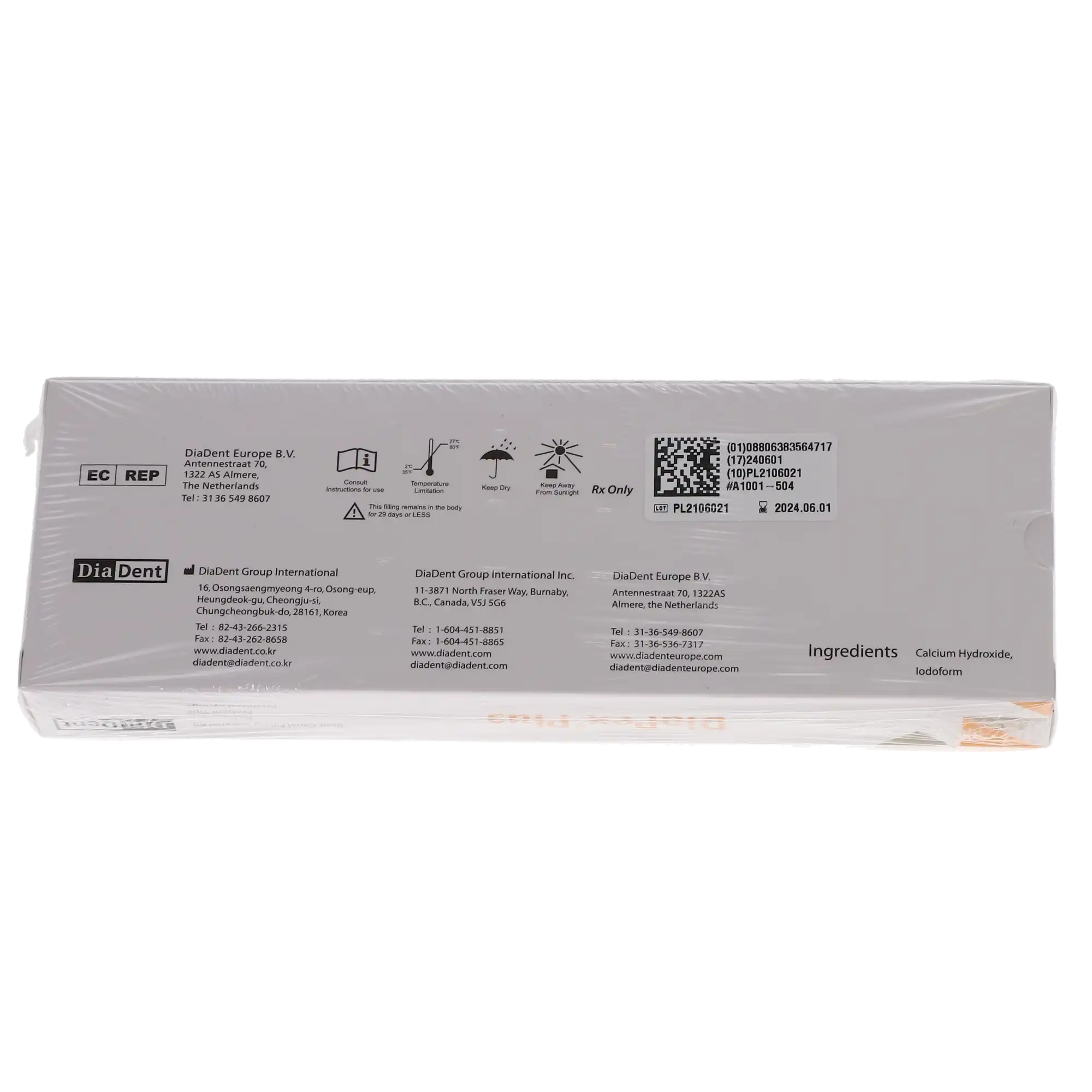 DiaPex Plus Calcium Hydroxide Paste with Iodoform Syringe Refill, 2g, A1001-504 thumbnail 4