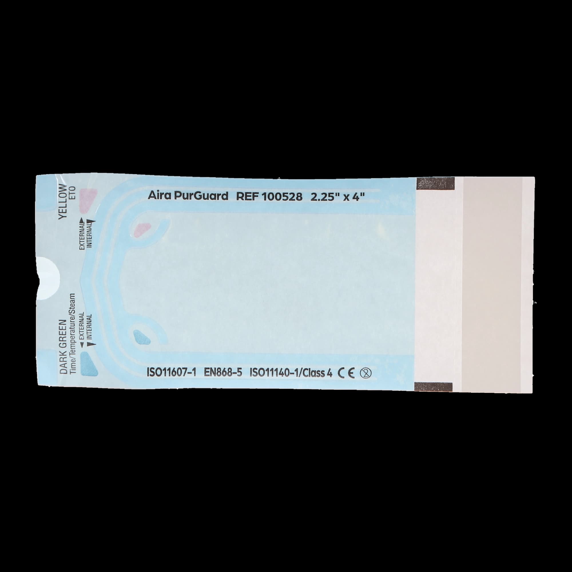 Aira Self-Sealing Sterilization Pouch, Class 4, Blue Film, 2.25" x 4", 200/Box, 100528 thumbnail 2