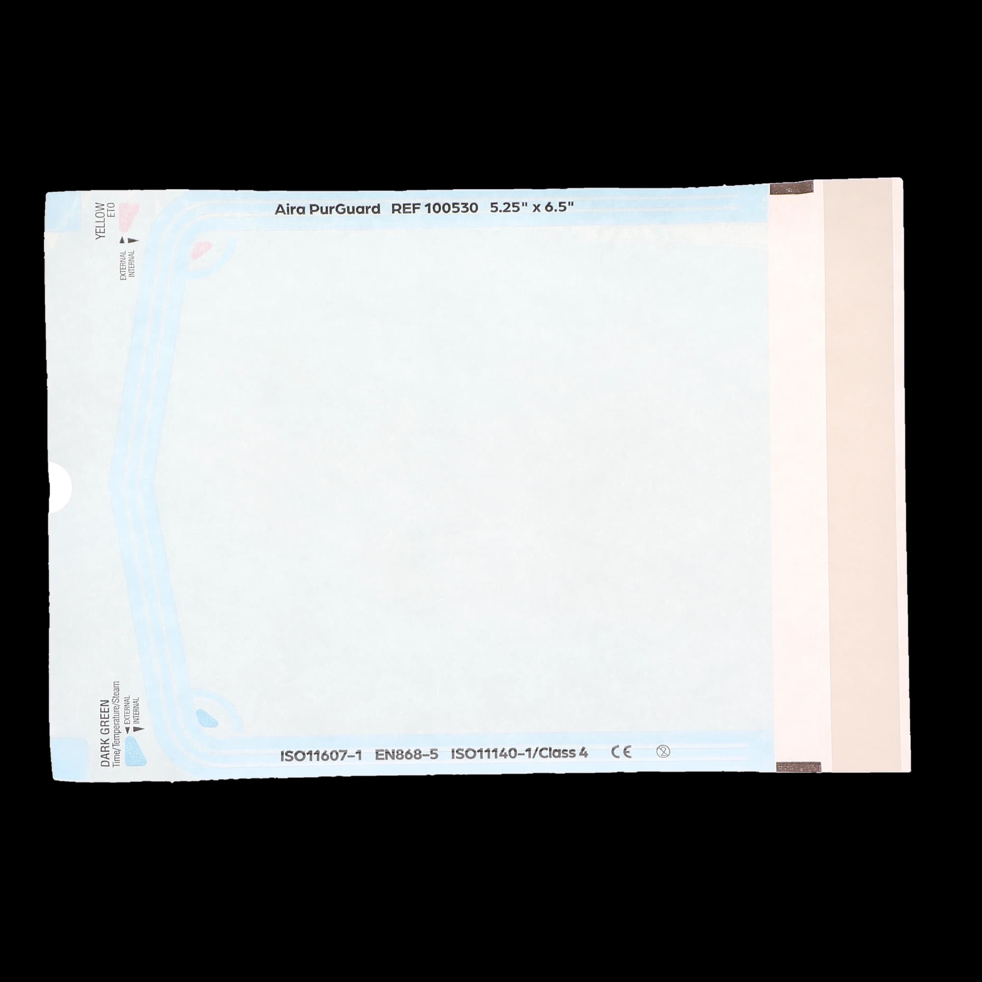 Aira Self-Sealing Sterilization Pouch, Class 4, Paper/Blue Film, 5.25" x 6.5", 200/Box, 100530 thumbnail 5