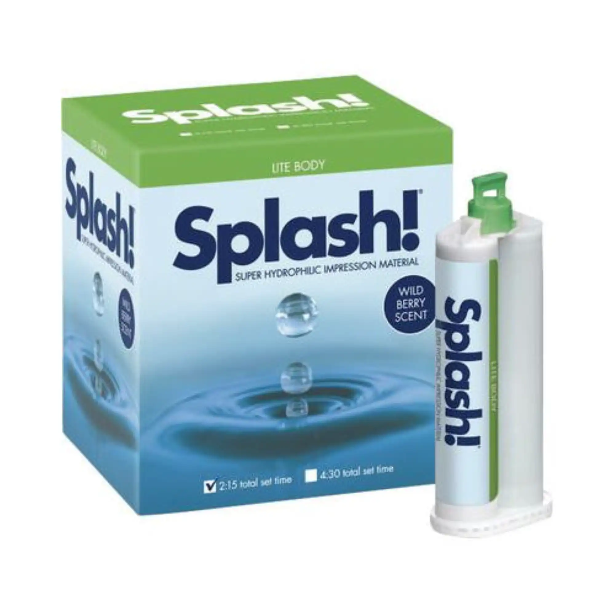 Splash! Half-Time Set VPS Impression Material, Lite Body, Wild Berry Scent, 48 mL Cartridges, 8/Box, SPD1592 thumbnail 6