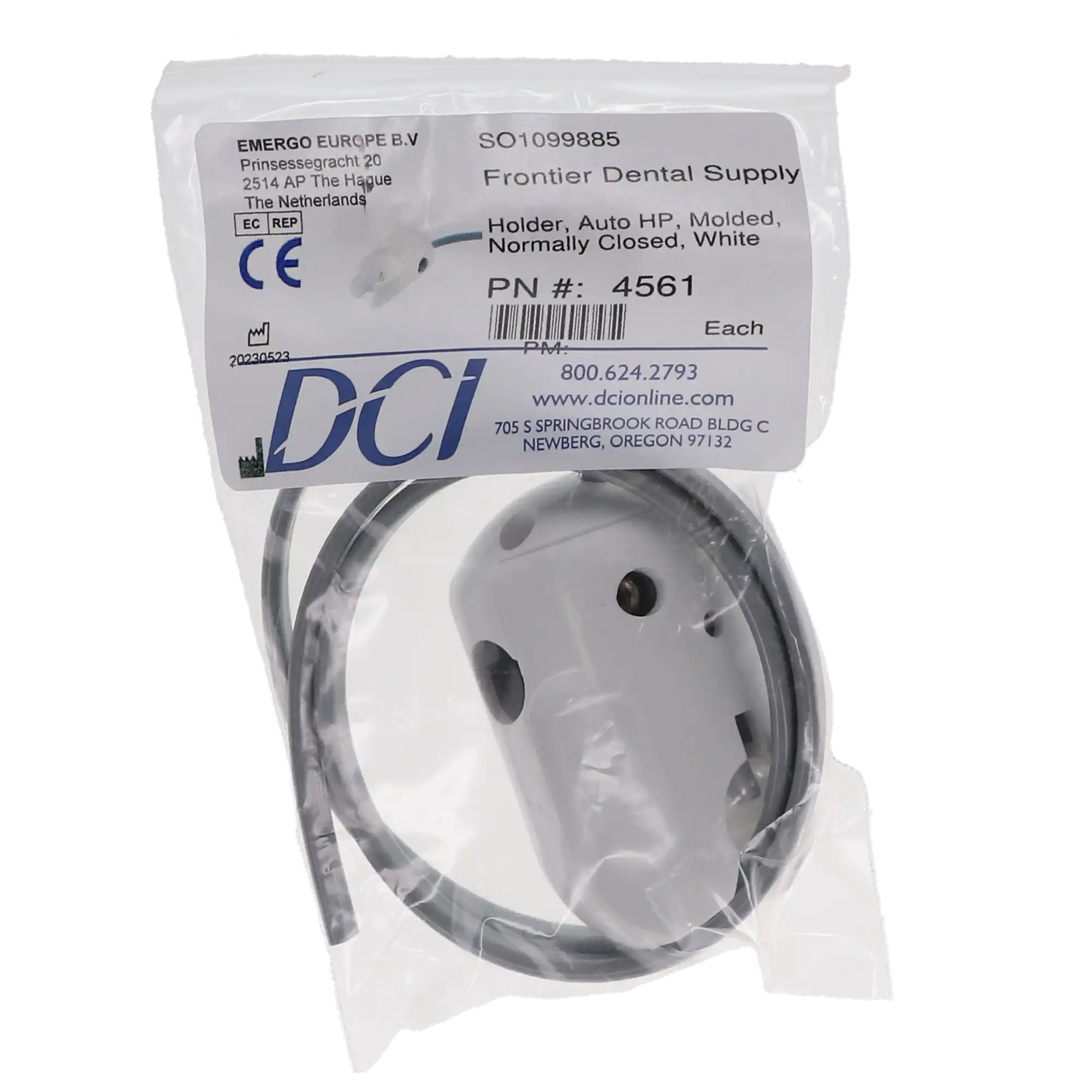 DCI International Asepsis Auto Handpiece Molded Holder, Normally Closed, White, 4561 thumbnail 5