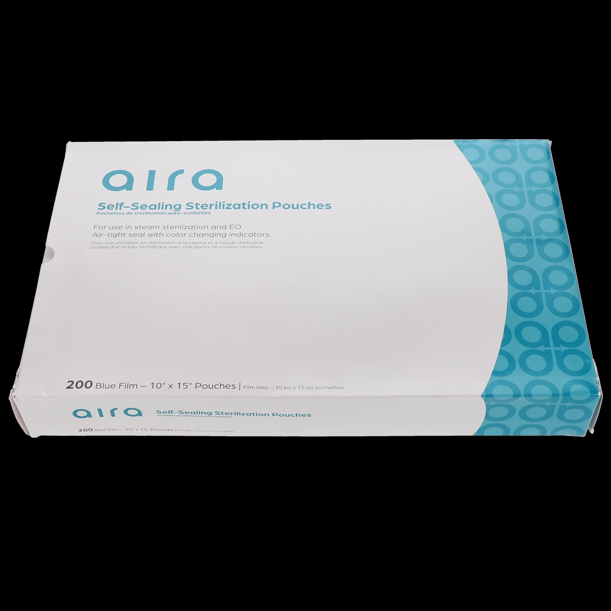 Aira Self-Sealing Sterilization Pouch, Class 4, Blue Film, 10" x 15", 200/Box, 100531 thumbnail 5