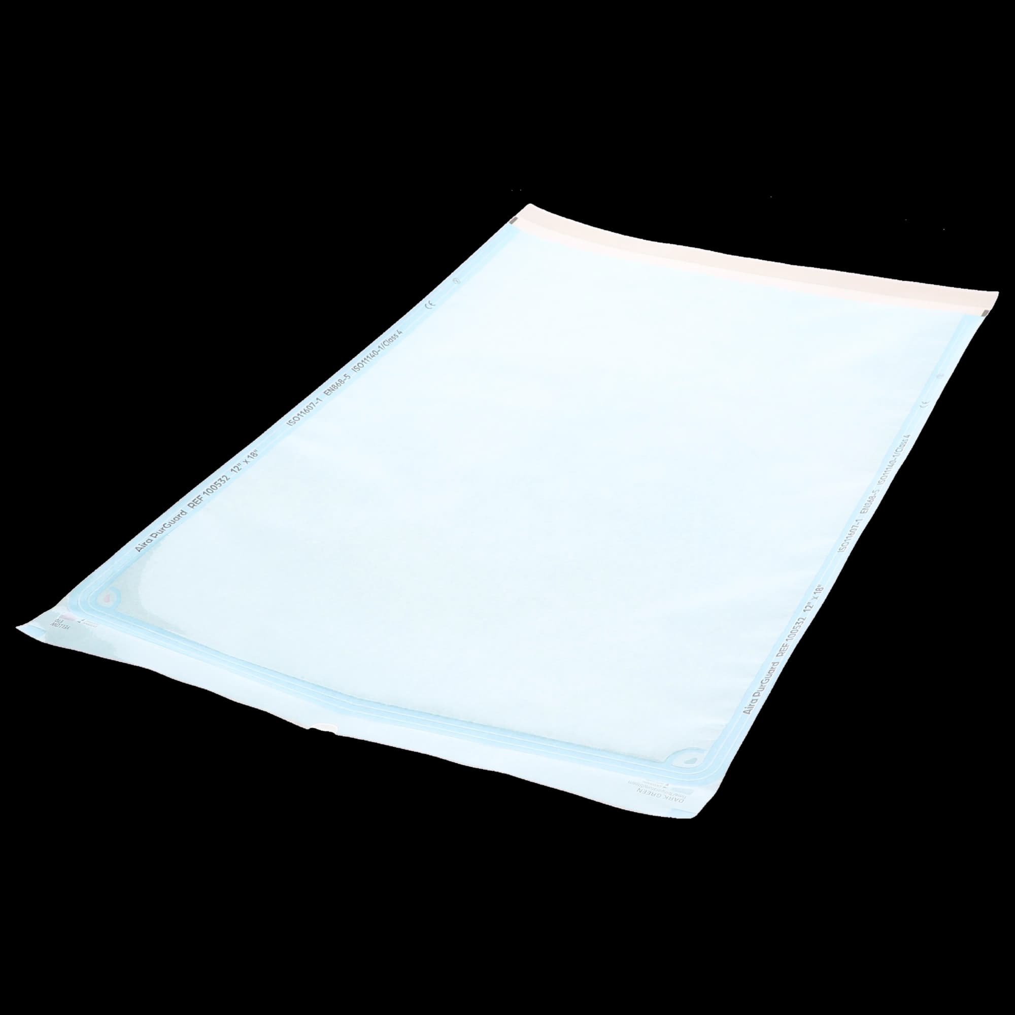 Aira Self-Sealing Sterilization Pouches, Class 4, Blue Film, 12" x 18", 200/Box, 100532 thumbnail 2