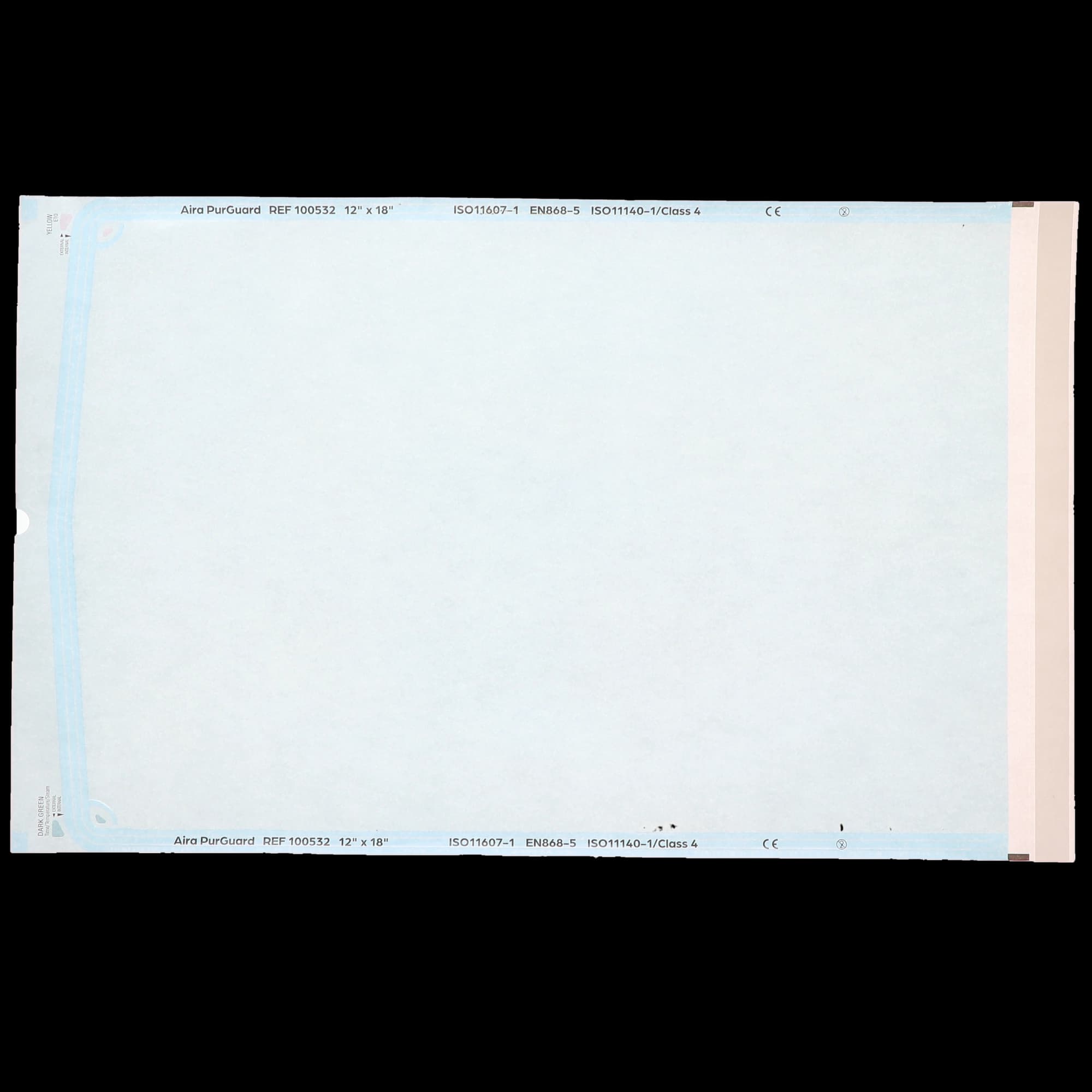 Aira Self-Sealing Sterilization Pouches, Class 4, Blue Film, 12" x 18", 200/Box, 100532 thumbnail 3