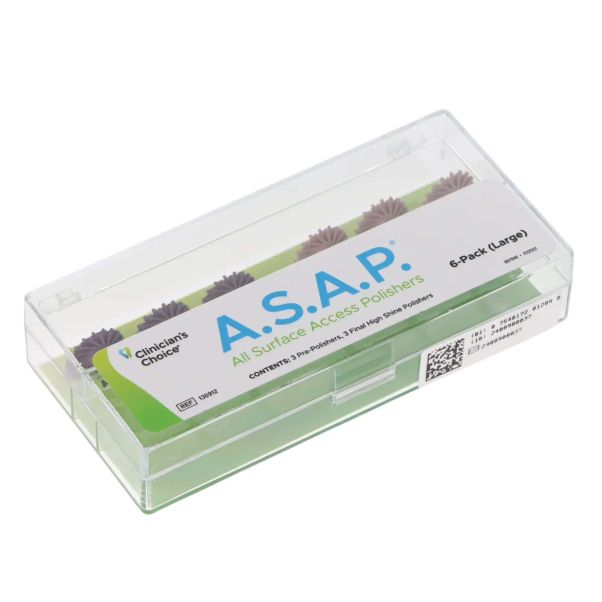 A.S.A.P. All Surface Access Polishers, Diamond, 2-Step, Assorted, Large 14mm, 6/Pk, 130912 thumbnail 8