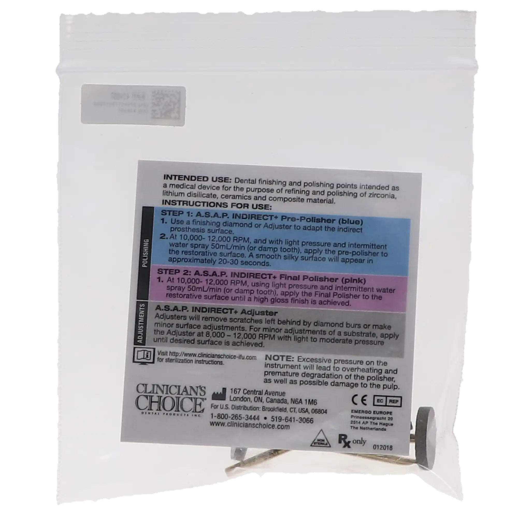A.S.A.P. Indirect+ Extraoral/HP Disc Adjuster Refill, Diamond-Impregnated, 3/Pack, 130945 thumbnail 3