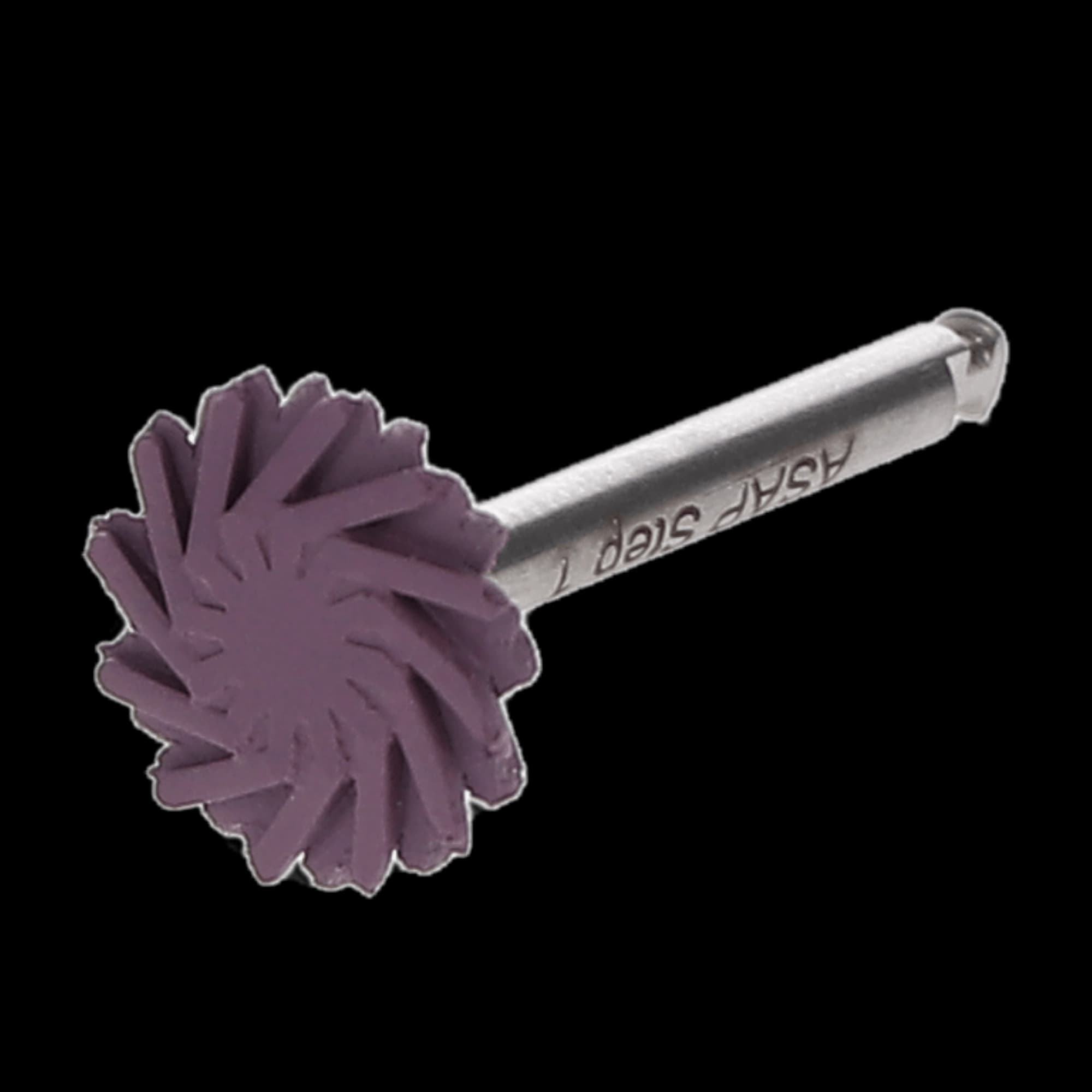 A.S.A.P. All Surface Access Pre-Polisher, Small (10 mm), Purple, Diamond-Impregnated Spiral Wheel, 3/Pk, 131011 thumbnail 6