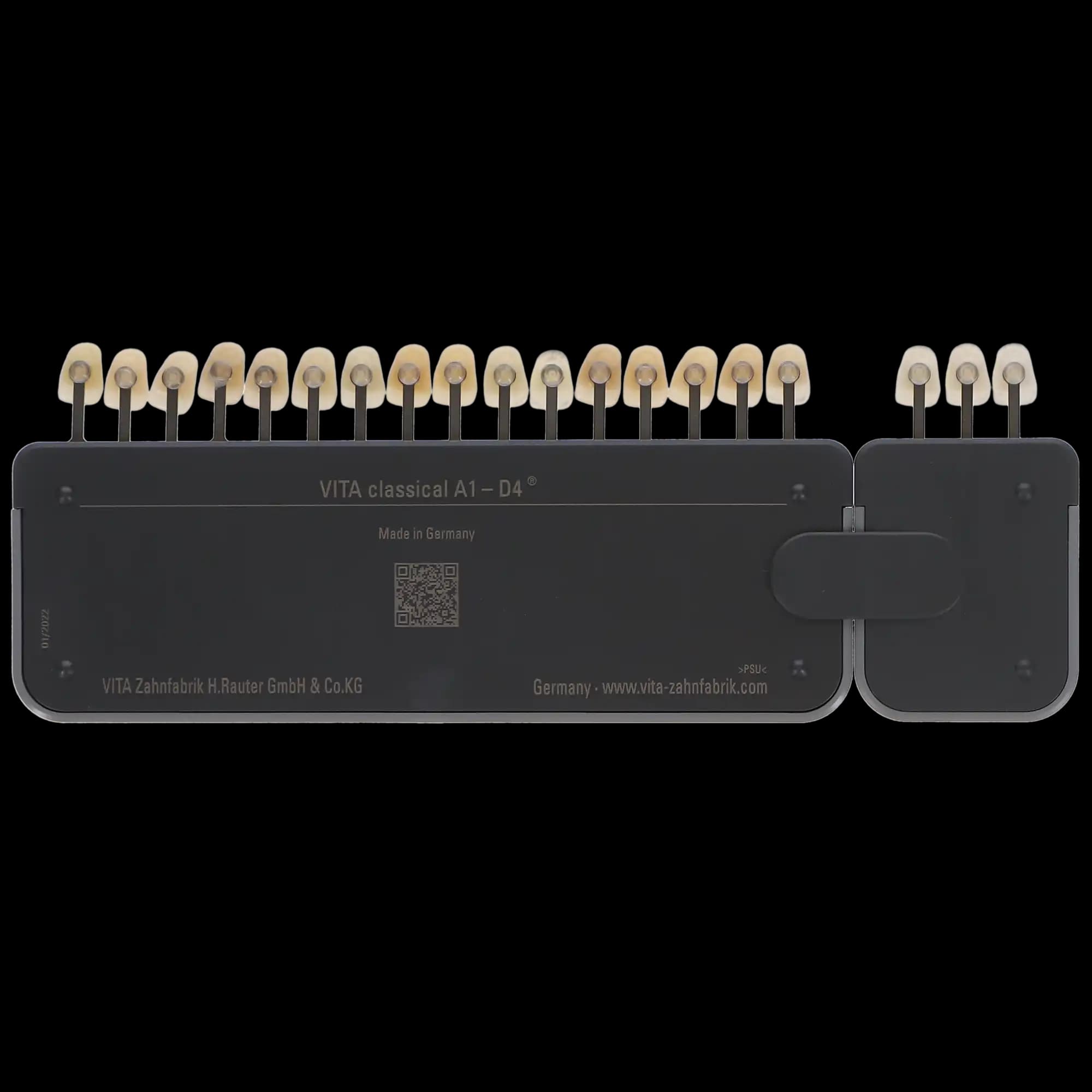VITA Classical Shade Guide, A1-D4 with Bleached Shades 0M1-0M3, 19 Tabs, Autoclavable, 1/Pk thumbnail 2