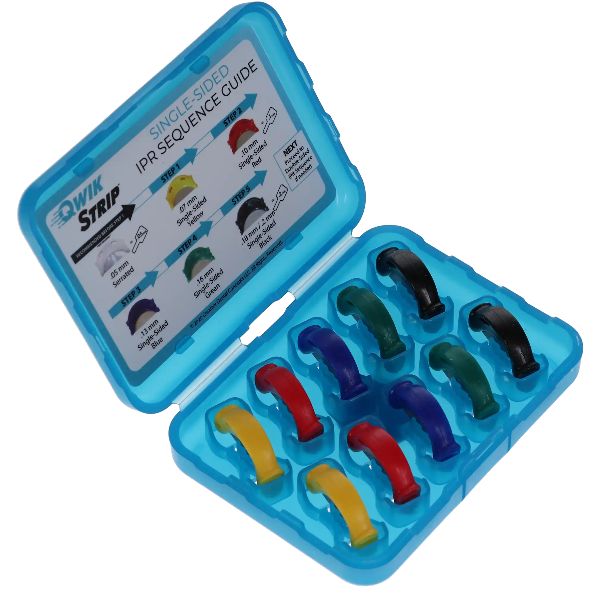 QwikStrip Single-Sided Abrasive and Serrated Finishing Strips, Assorted (2 each of 5 grits), 10/Pack, QS-ASST thumbnail 7