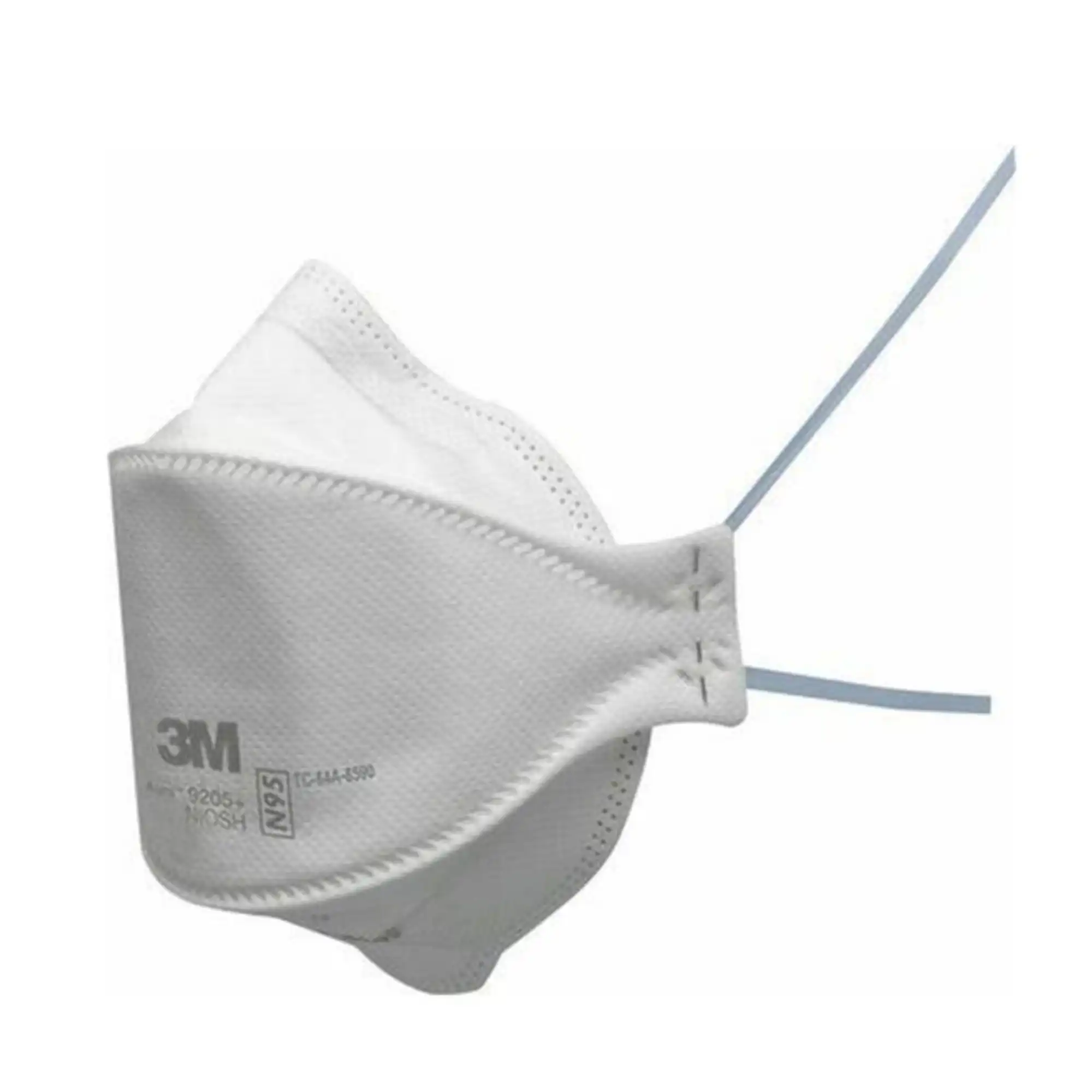 3M Aura 9205+ N95 Particulate Respirator, Flat-Fold, NIOSH-Approved, 440/Case - Aura Particulate Respirator N95 White Bulk 440Cs - Image 1
