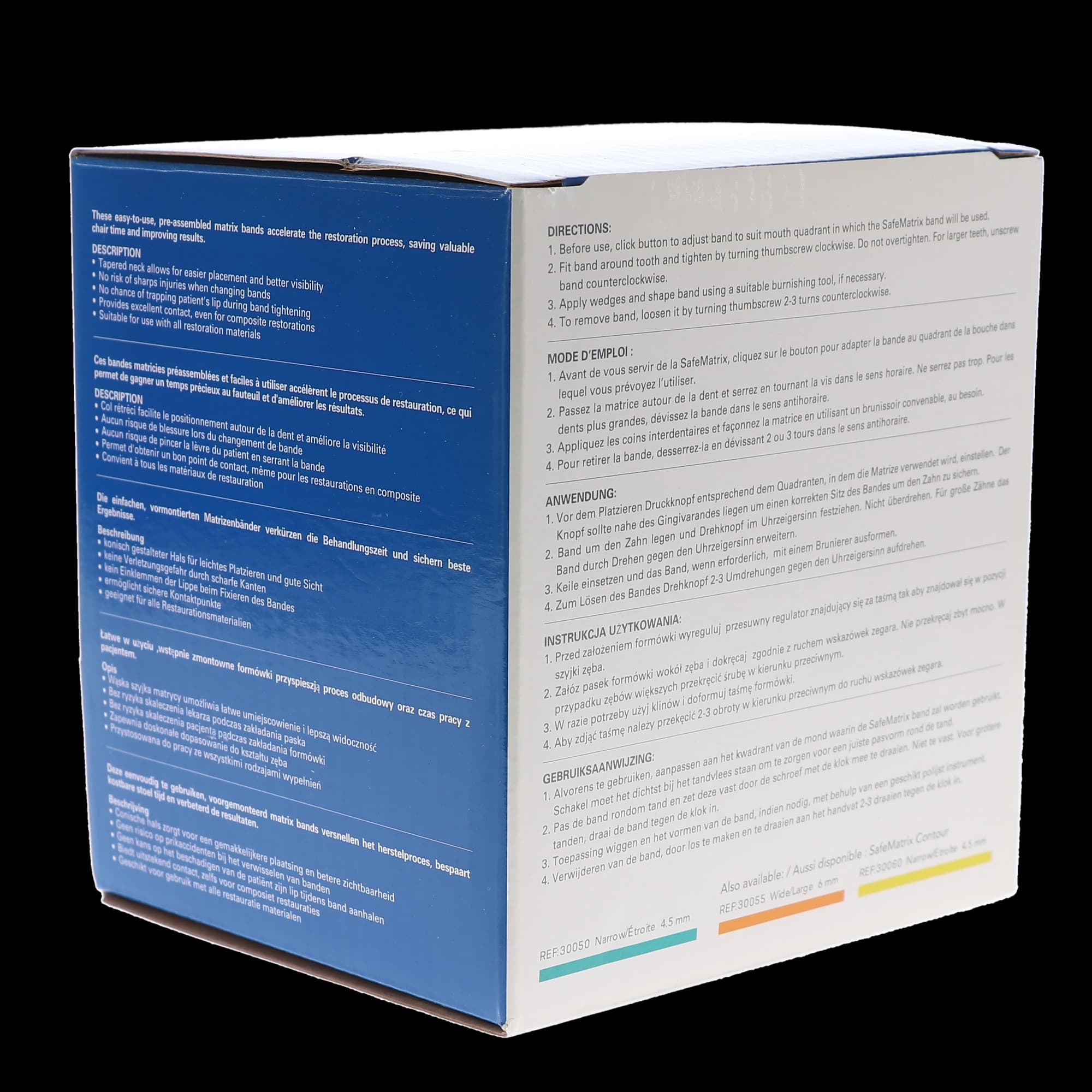 Medicom SafeMatrix Single-Use Matrix Bands, Regular Wide 6mm, Blue, 50/Box, 30045 thumbnail 13