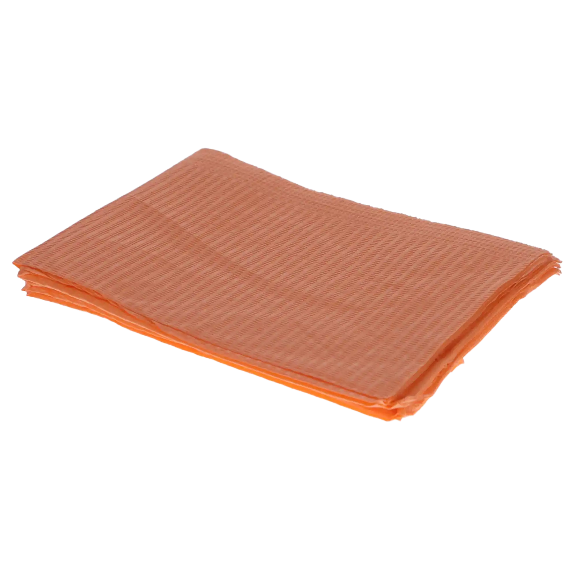 Disposable Patient Bibs, 2+1 Ply, 13" x 18", Peach, 500/Pack, 109217 - Disposable Bibs, 2+1 Ply, 13" x 18", Peach, 500/Pk, 109217 - Image 1