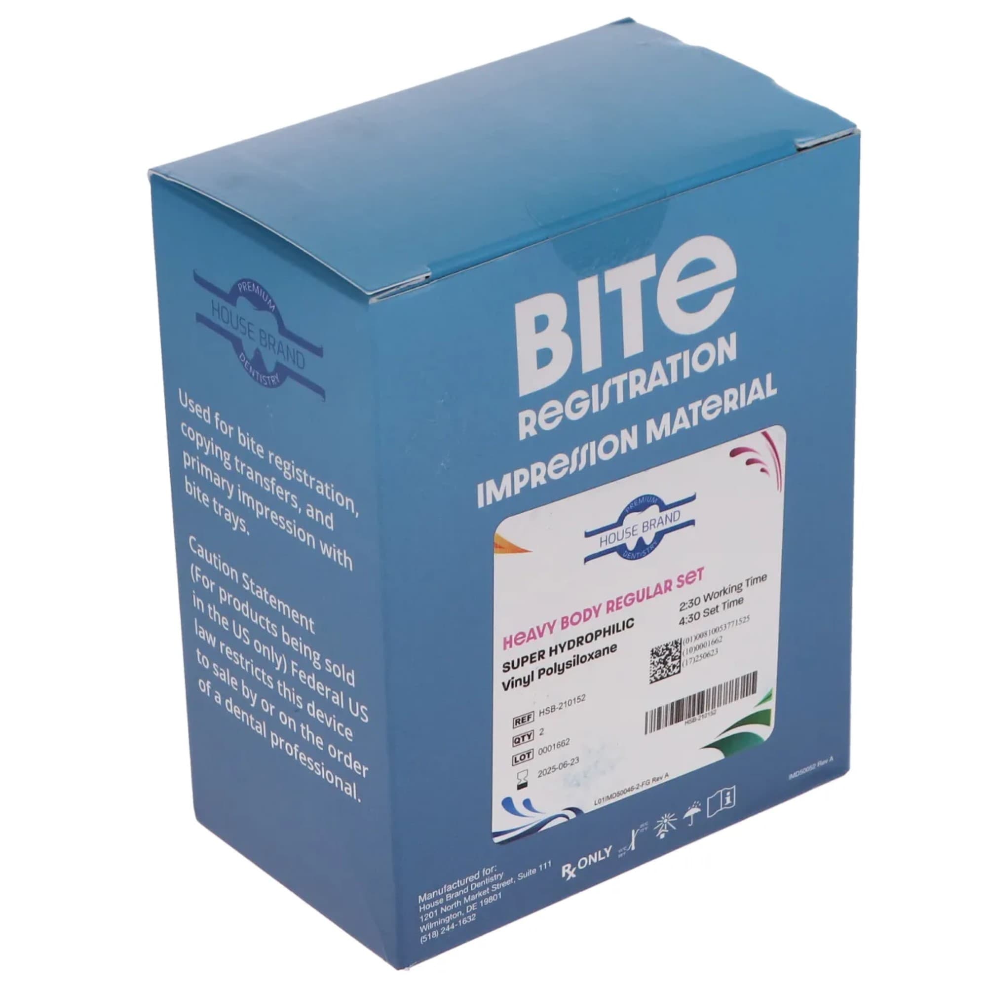 VPS Vinyl Polysiloxane Impression Material, Heavy Body, Regular Set, 2/Pk, 210152 thumbnail 2