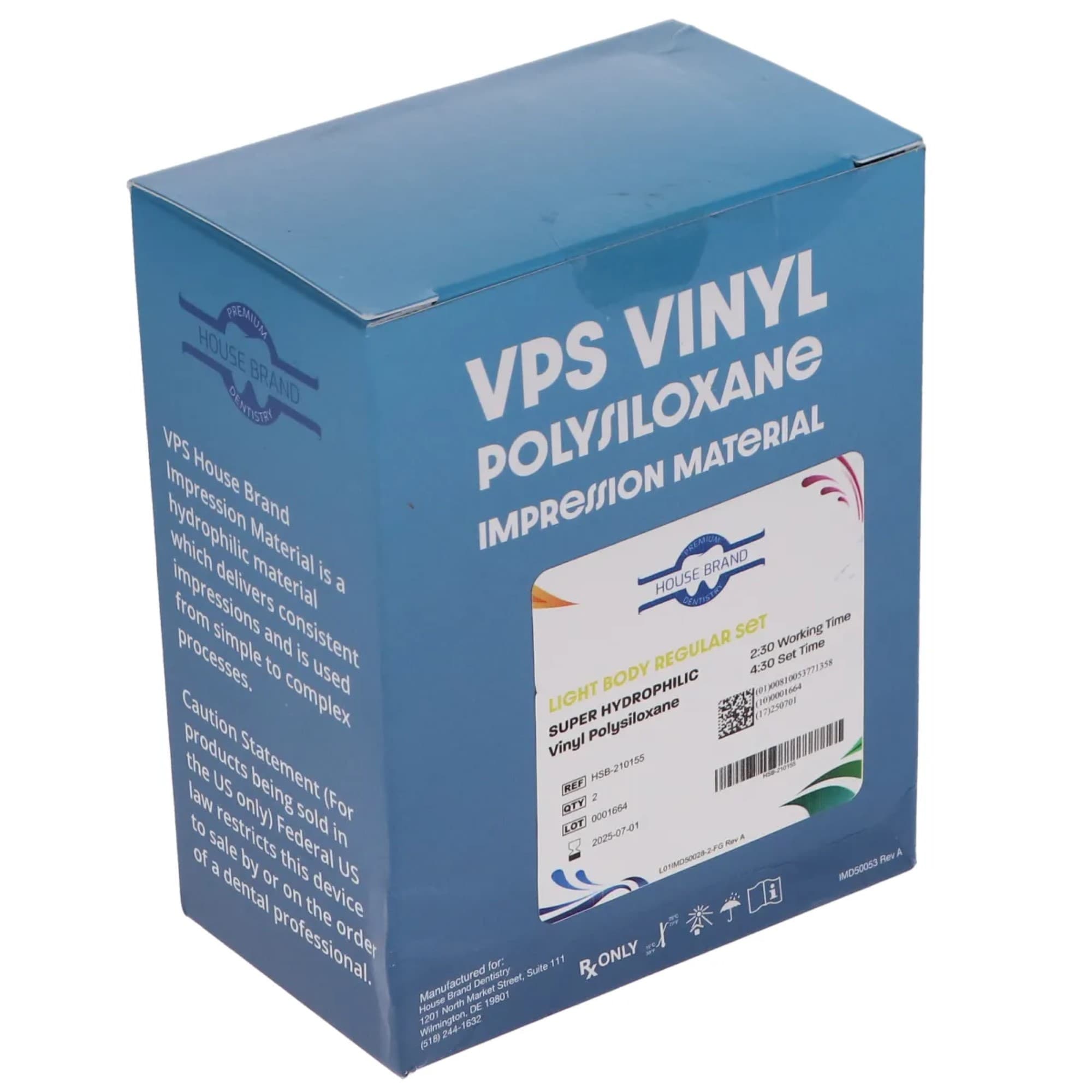 VPS Vinyl Polysiloxane Impression Material, Light Body, Regular Set, 2/Pk, 210155 thumbnail 3