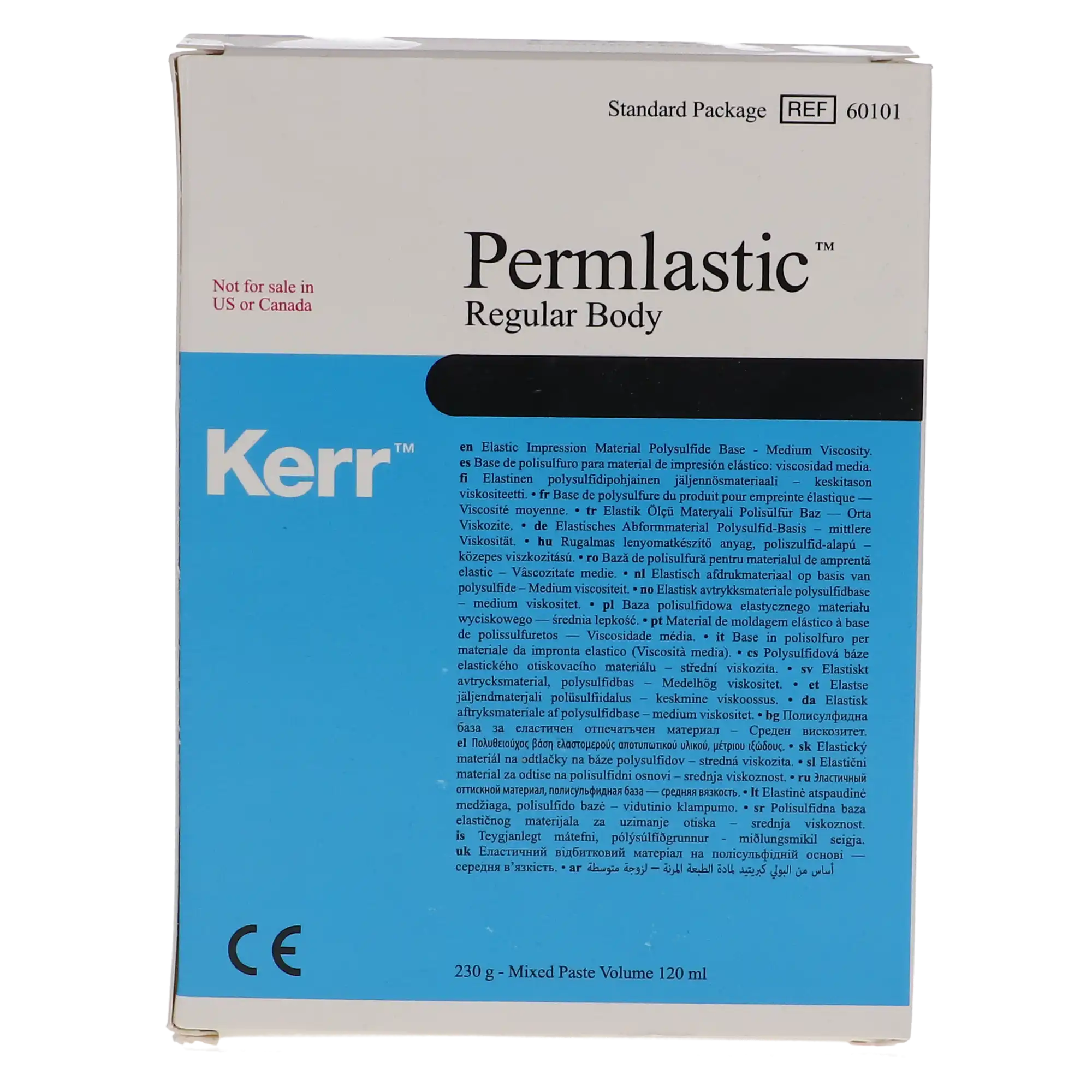 Kerr Permlastic Polysulfide Impression Material, Regular Body, 1/Pk, 60101 thumbnail 4