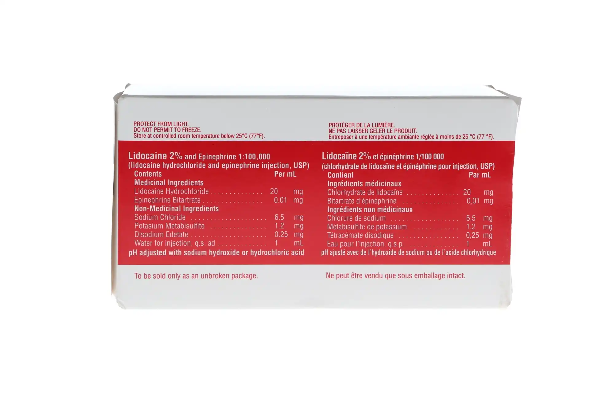 Cook-Waite Lidocaine HCl 2% with Epinephrine 1:100,000 Local Anesthetic, 1.7 mL Cartridges, 50/Box thumbnail 3