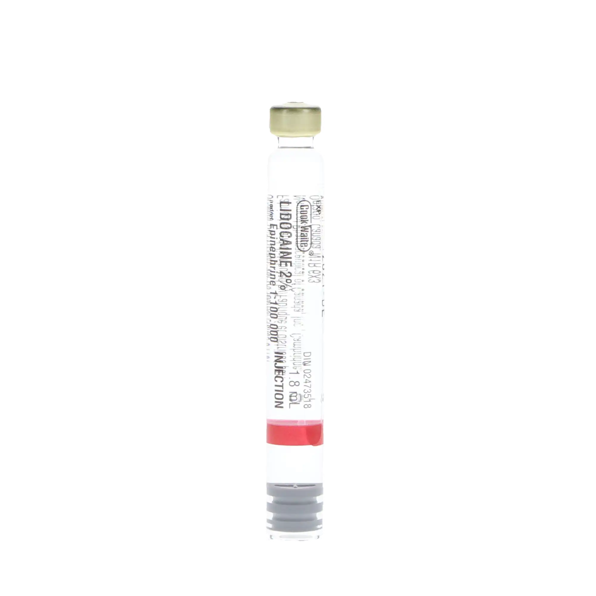 Cook-Waite Lidocaine HCl 2% with Epinephrine 1:100,000 Local Anesthetic, 1.7 mL Cartridges, 50/Box thumbnail 5