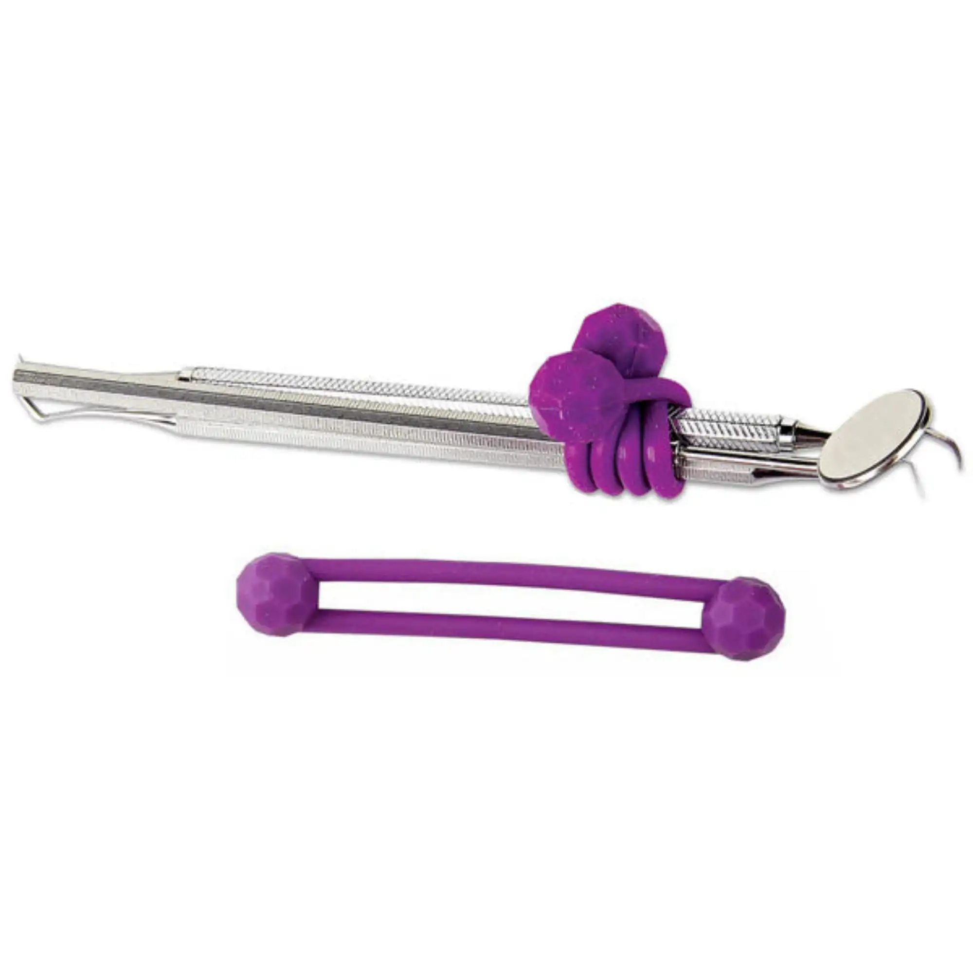 Plasdent Pro-Ties Silicone Instrument Bundling System, Purple, 6/Pk, 206IT-10M - Instrument Bundling System, Silicone, Purple, 6/Pk, 206IT-10M - Image 1