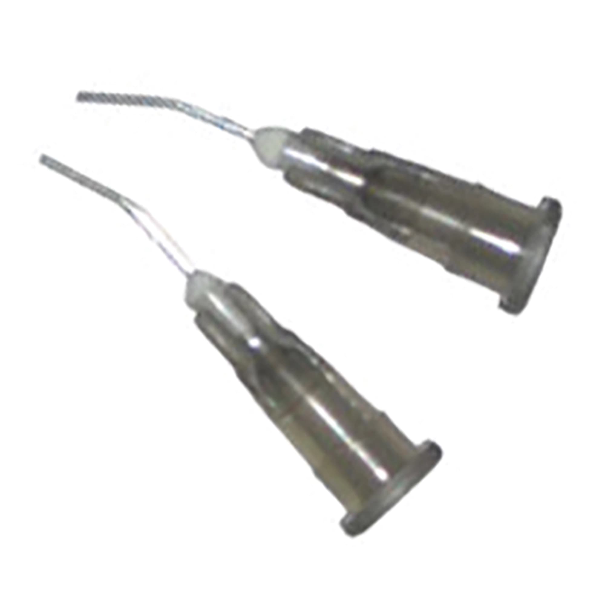 Plasdent 22 ga Pre-Bent Luer Lock Dispensing Tips, Gray, 100/Bag - Plasdent - 22 ga Pre-Bent Luer Lock Dispensing Tips, Gray 100/Bag - Image 1