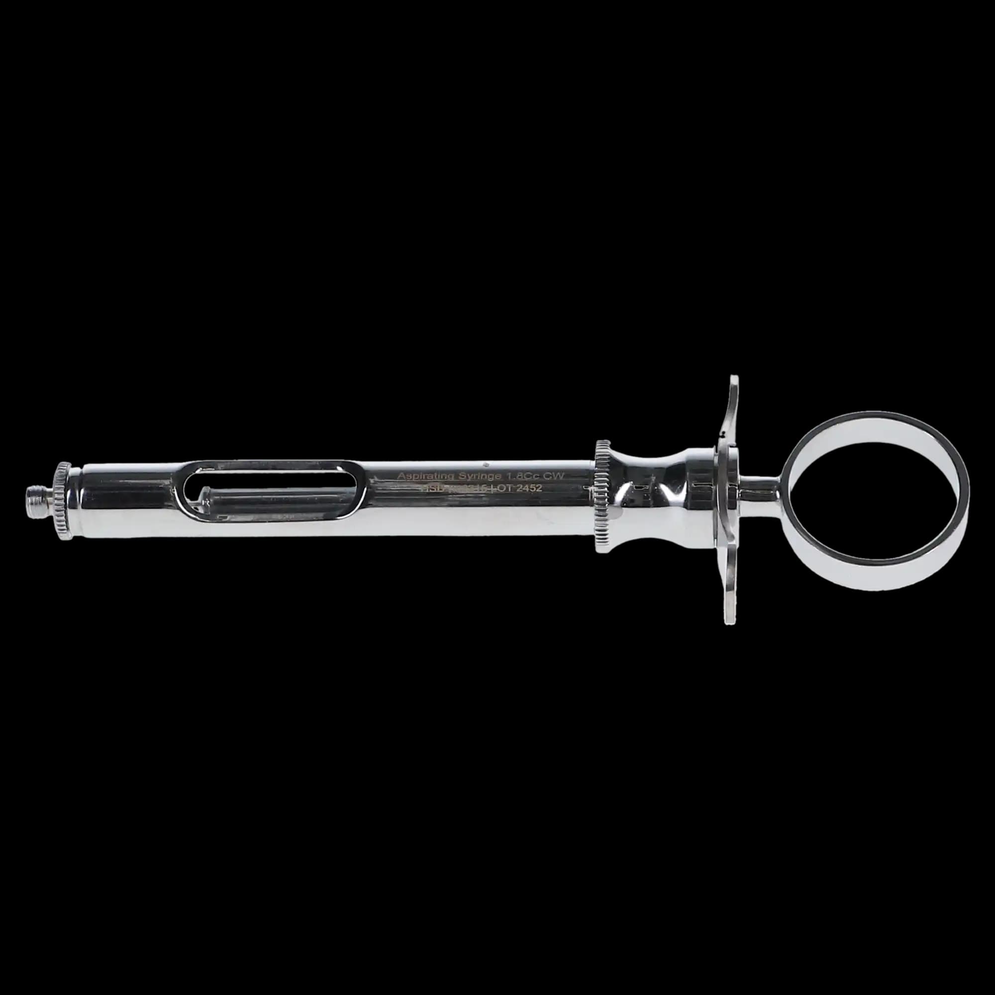 HSB Aspirating Syringe 1.8cc Type CW, Stainless Steel, 300315 - Aspirating Syringe 1.8Cc Type CW, 300315 - Image 1