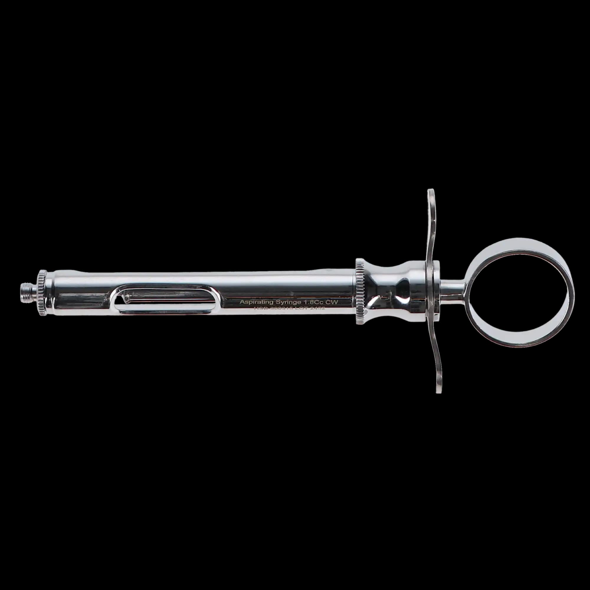 HSB Aspirating Syringe 1.8cc Type CW, Stainless Steel, 300315 thumbnail 5
