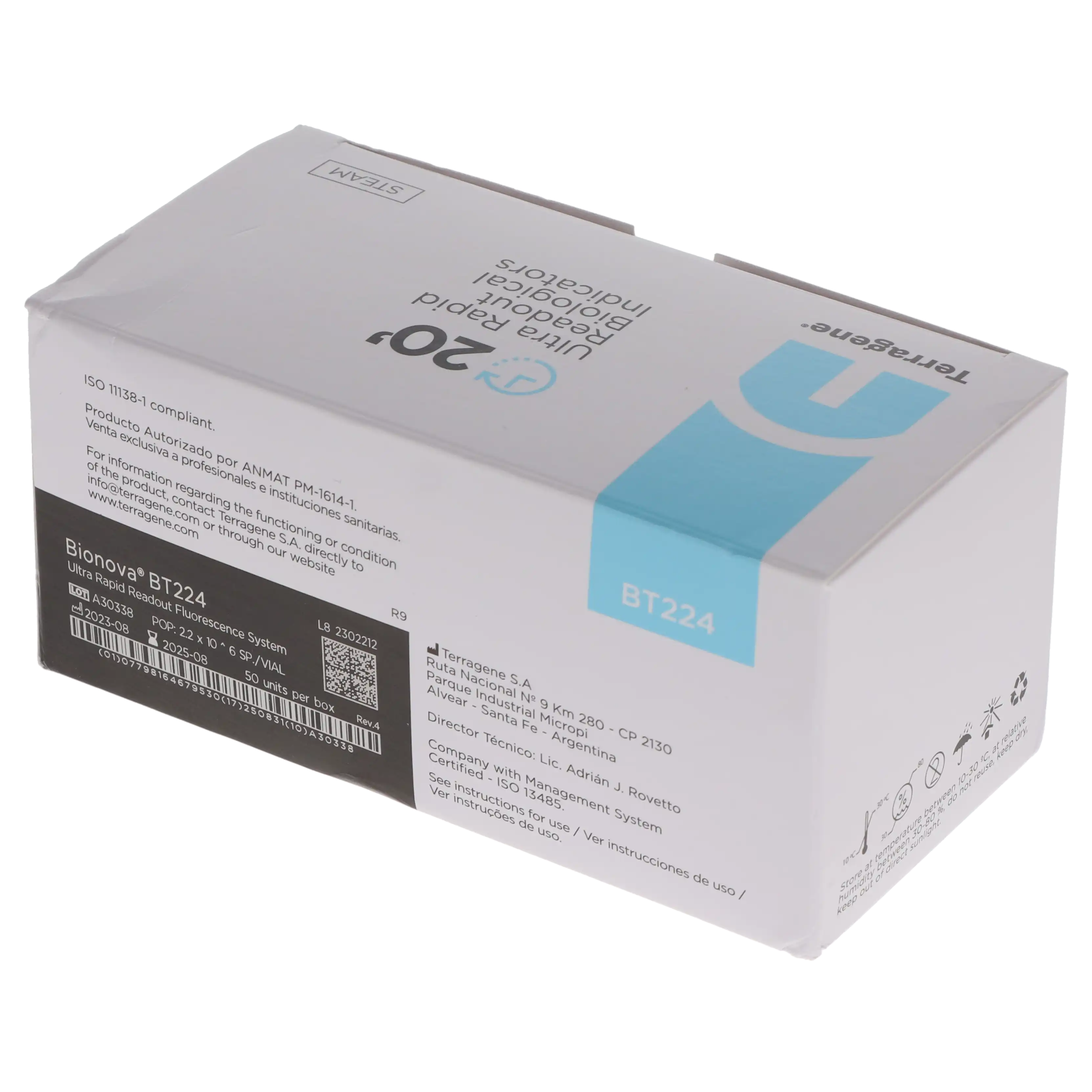 Biological Indicators, Ultra Rapid, 20 Minutes, 50/Box, 100584 thumbnail 3