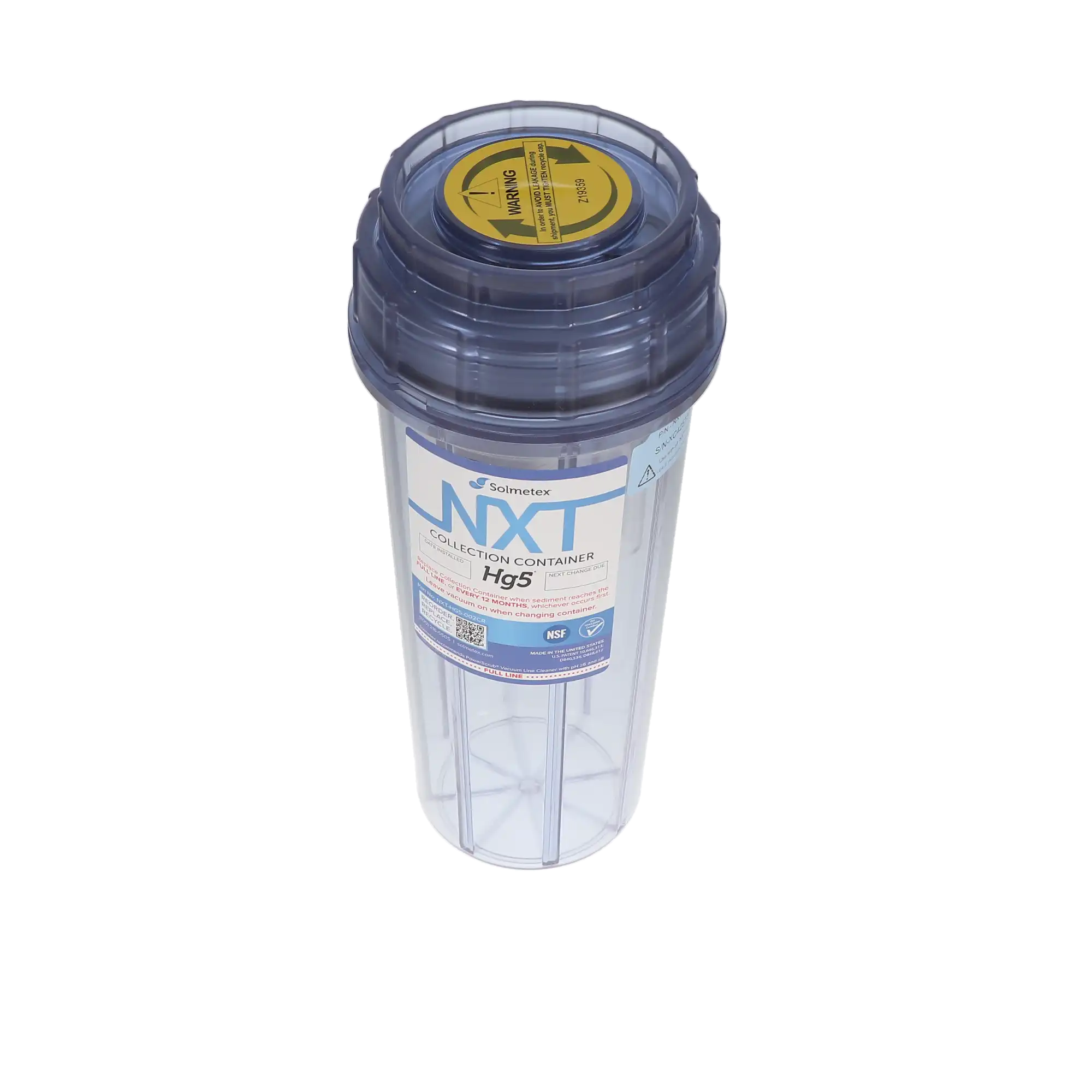 Solmetex NXT Hg5 Replacement Collection Container with Recycle Kit, NXT-HG5-002CR thumbnail 3