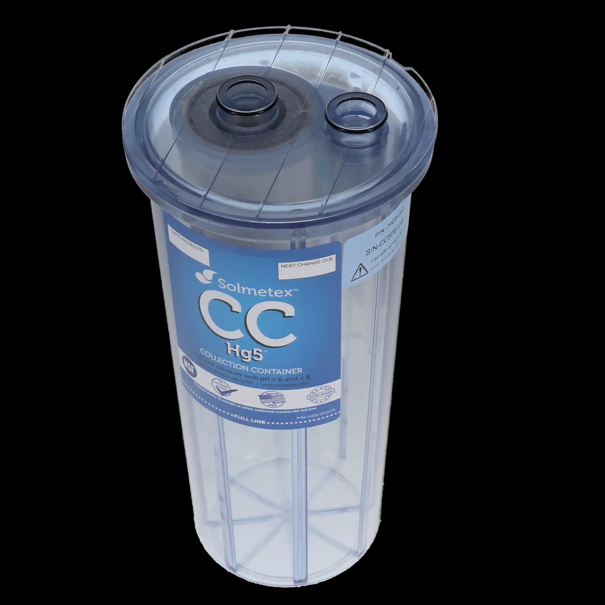 Solmetex Hg5 Legacy Replacement Collection Container with Recycle Kit, HG5-002CR thumbnail 3