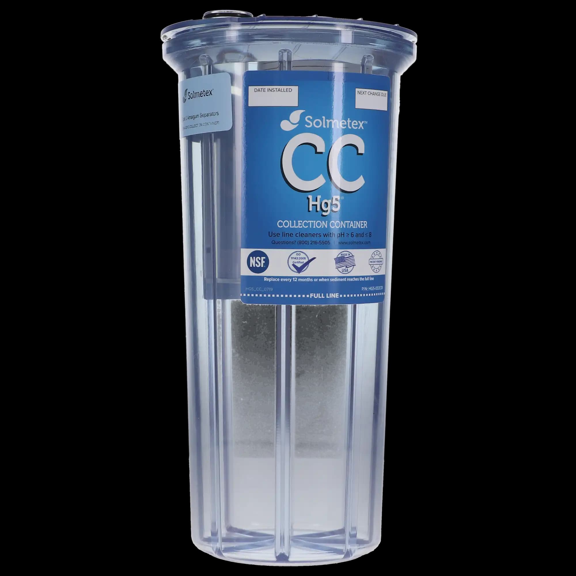 Solmetex Hg5 Legacy Replacement Collection Container with Recycle Kit, HG5-002CR thumbnail 6