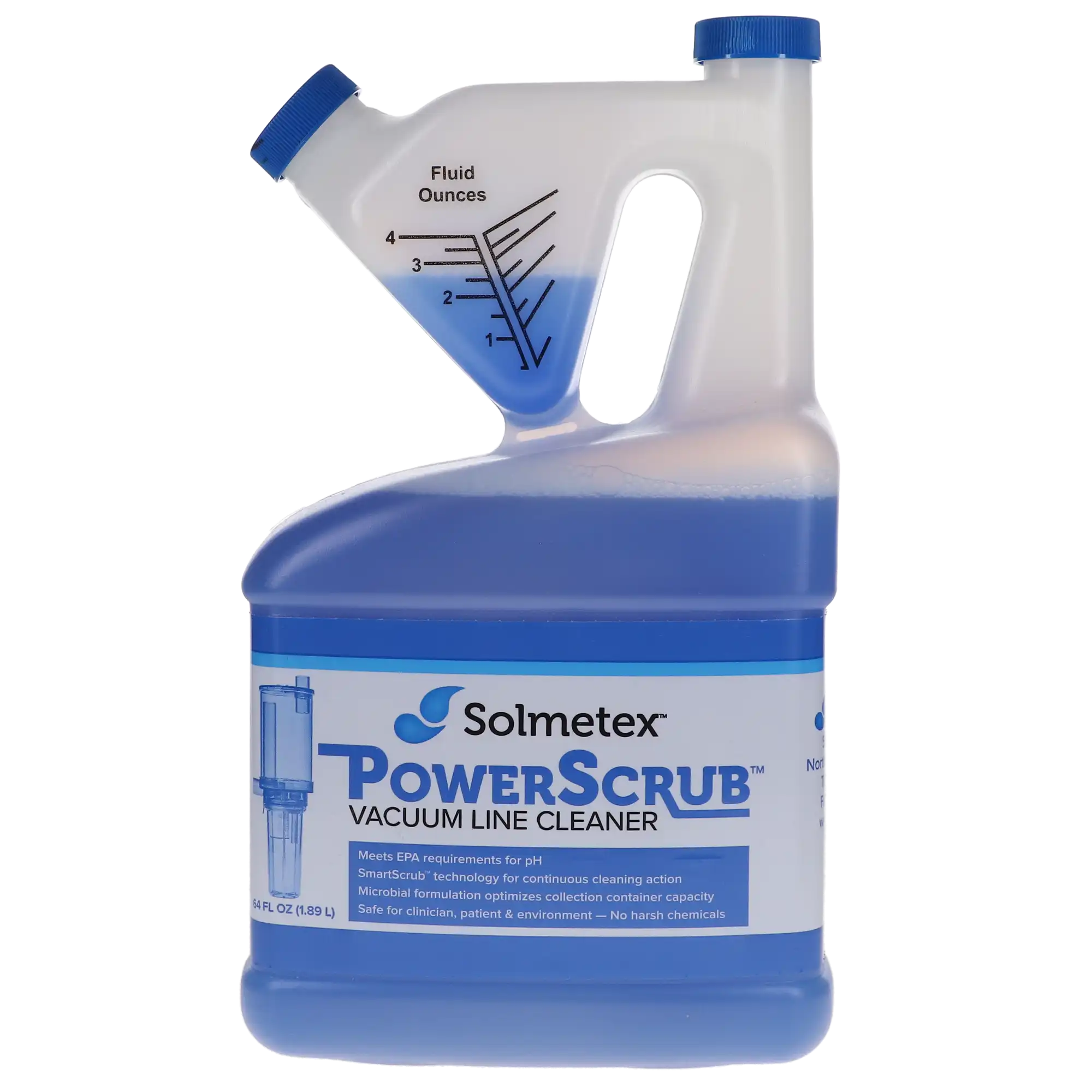 Solmetex PowerScrub Vacuum Line Cleaner Case Kit, 64 oz. Bottle, PCS-VLCB thumbnail 5