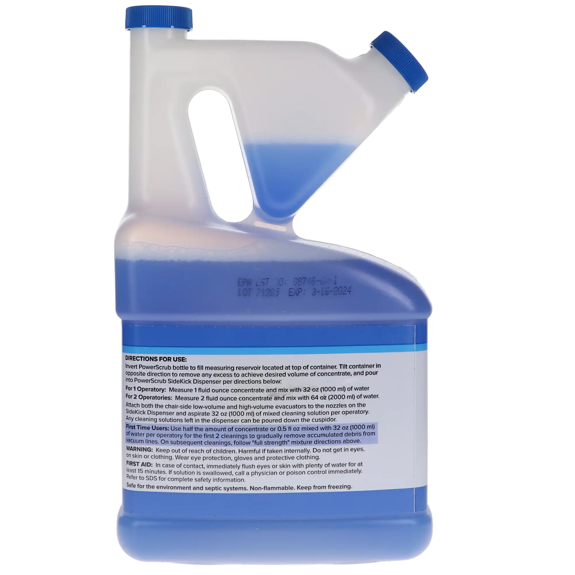 Solmetex PowerScrub Vacuum Line Cleaner, 64 oz Bottle, PCS-VLCB thumbnail 4