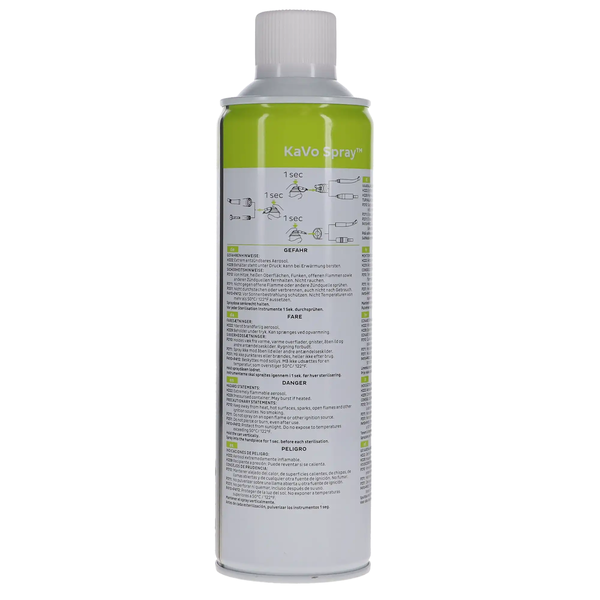 KaVo Universal Care Oil Spray, Without Nozzle, 500 ml, 1/Pk, 04119640 thumbnail 4