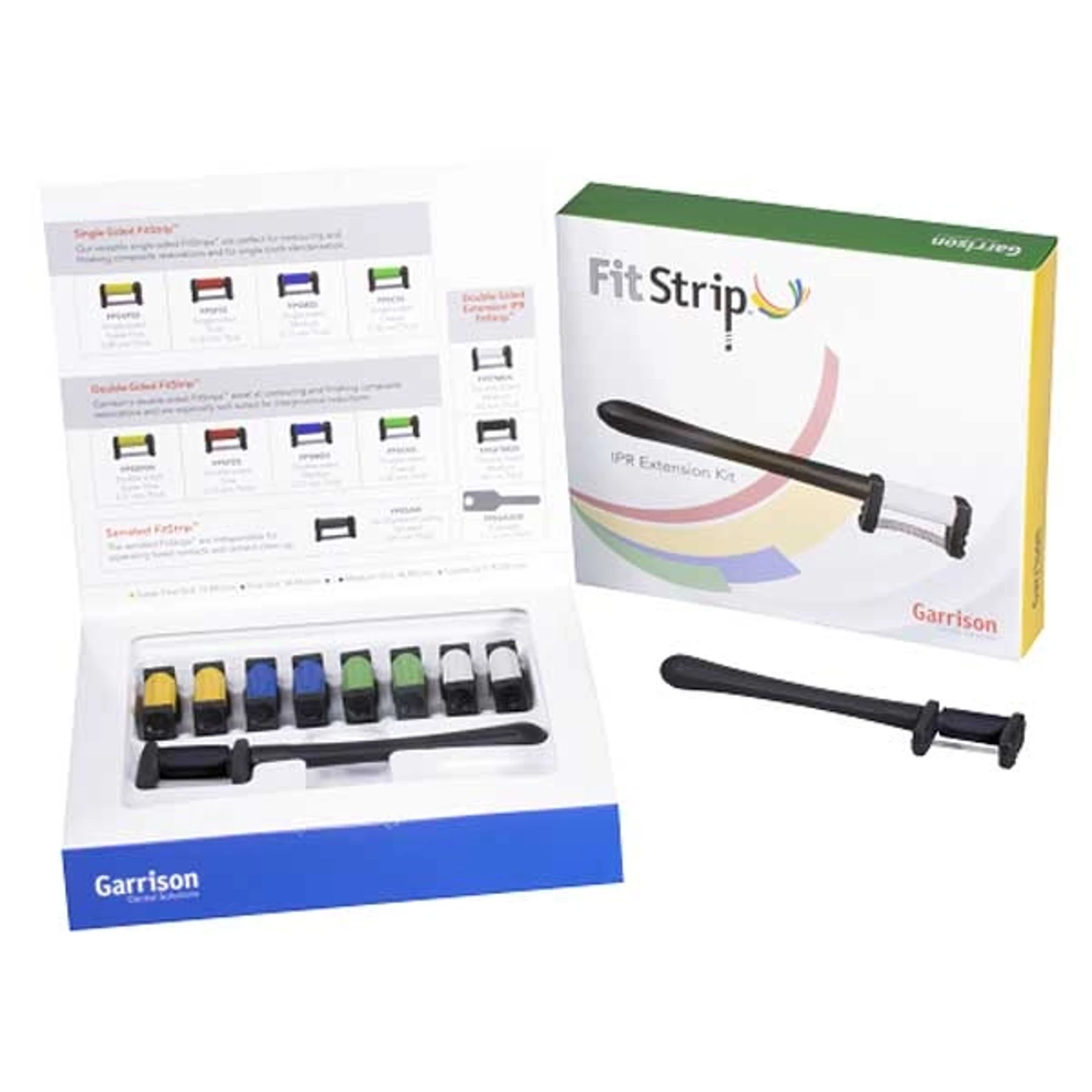 Garrison Dental FitStrip IPR Kit (FPSK05) - Interproximal Reduction & Finishing Kit, 10 Double-Sided Diamond Strips, 2 Handles, 1 IPR Gauge thumbnail 7