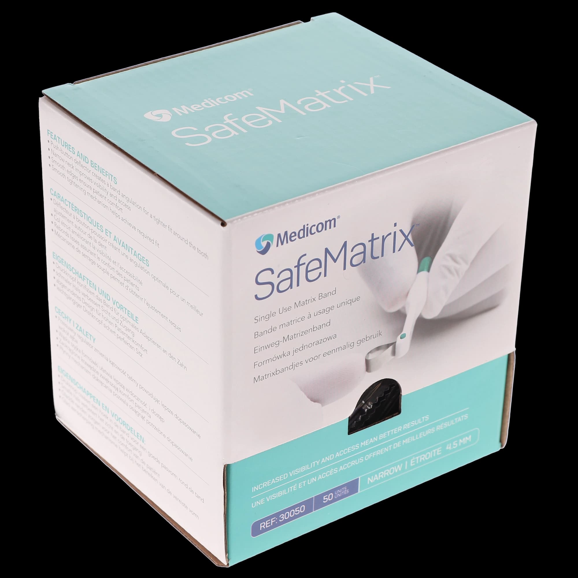 Medicom SafeMatrix Single-Use Matrix Bands, Narrow 4.5mm, Green, 50/Box, 30050 thumbnail 14