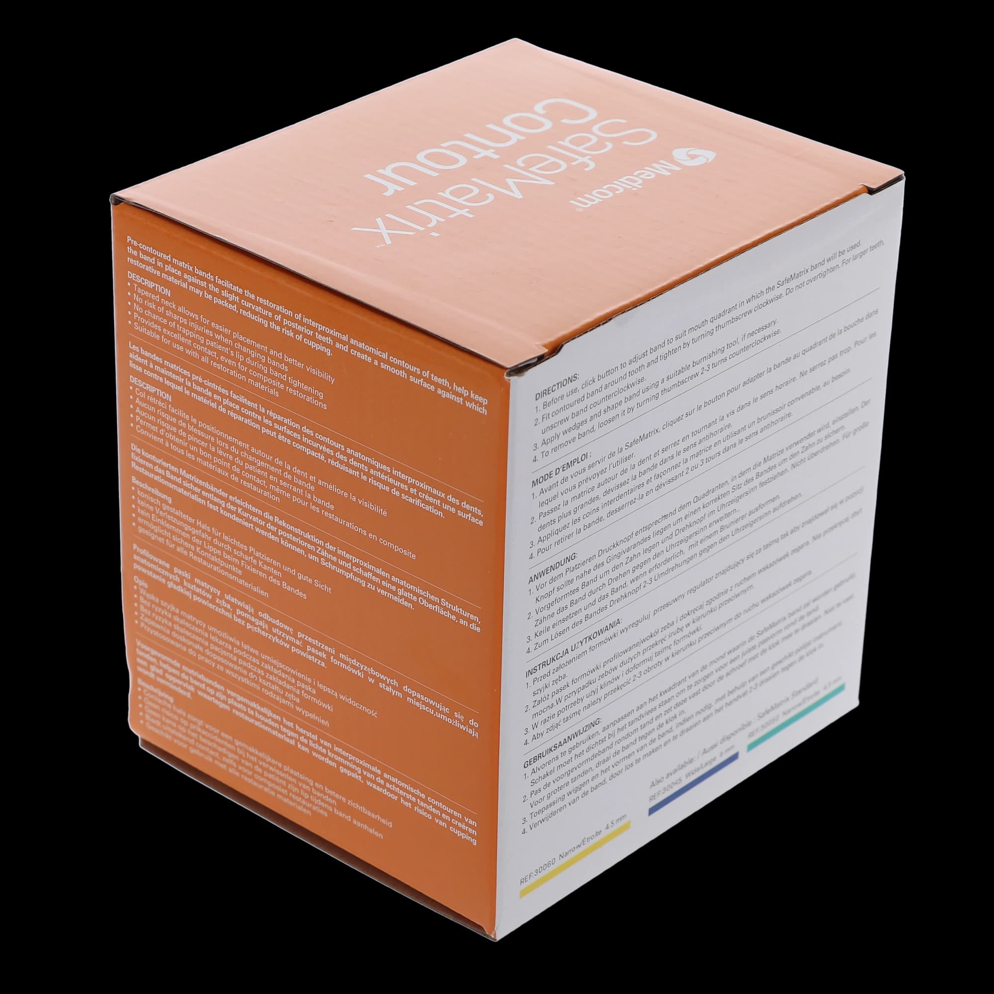 Medicom SafeMatrix Contour Single-Use Matrix Bands, Wide 6mm, Orange, 50/Box, 30055 thumbnail 14